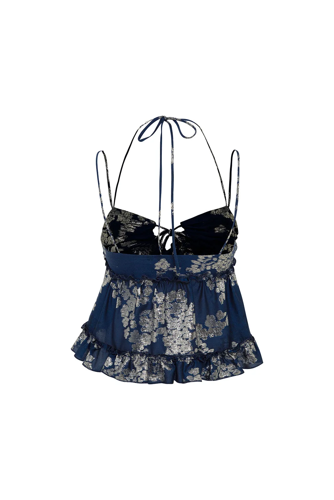 HARLIN - Front-tie detail jacquard top sold by Siedres product image thumbnail 2