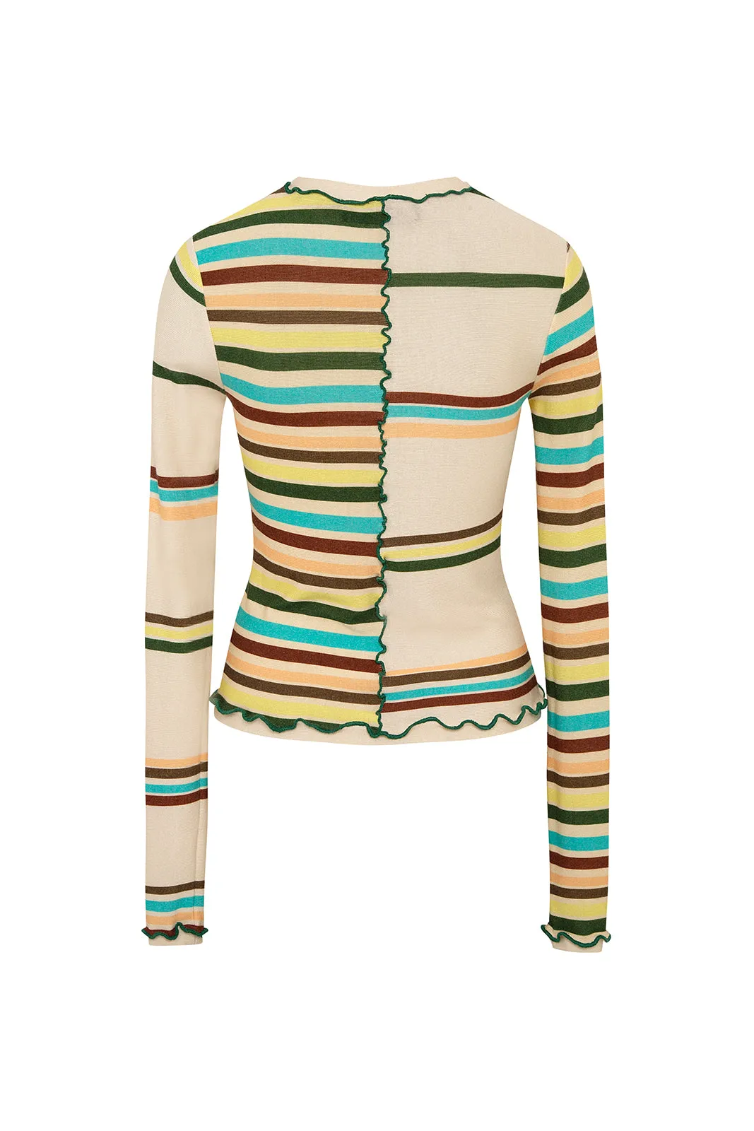 NITA - Multi printed patchwork knit top sold by Siedres product image thumbnail 2