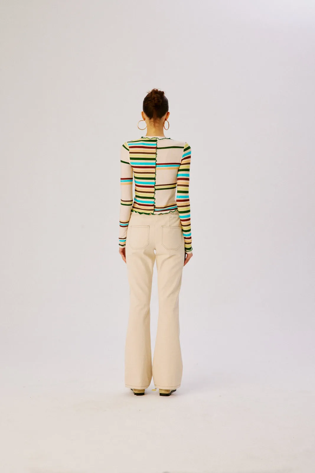 NITA - Multi printed patchwork knit top sold by Siedres product image thumbnail 5