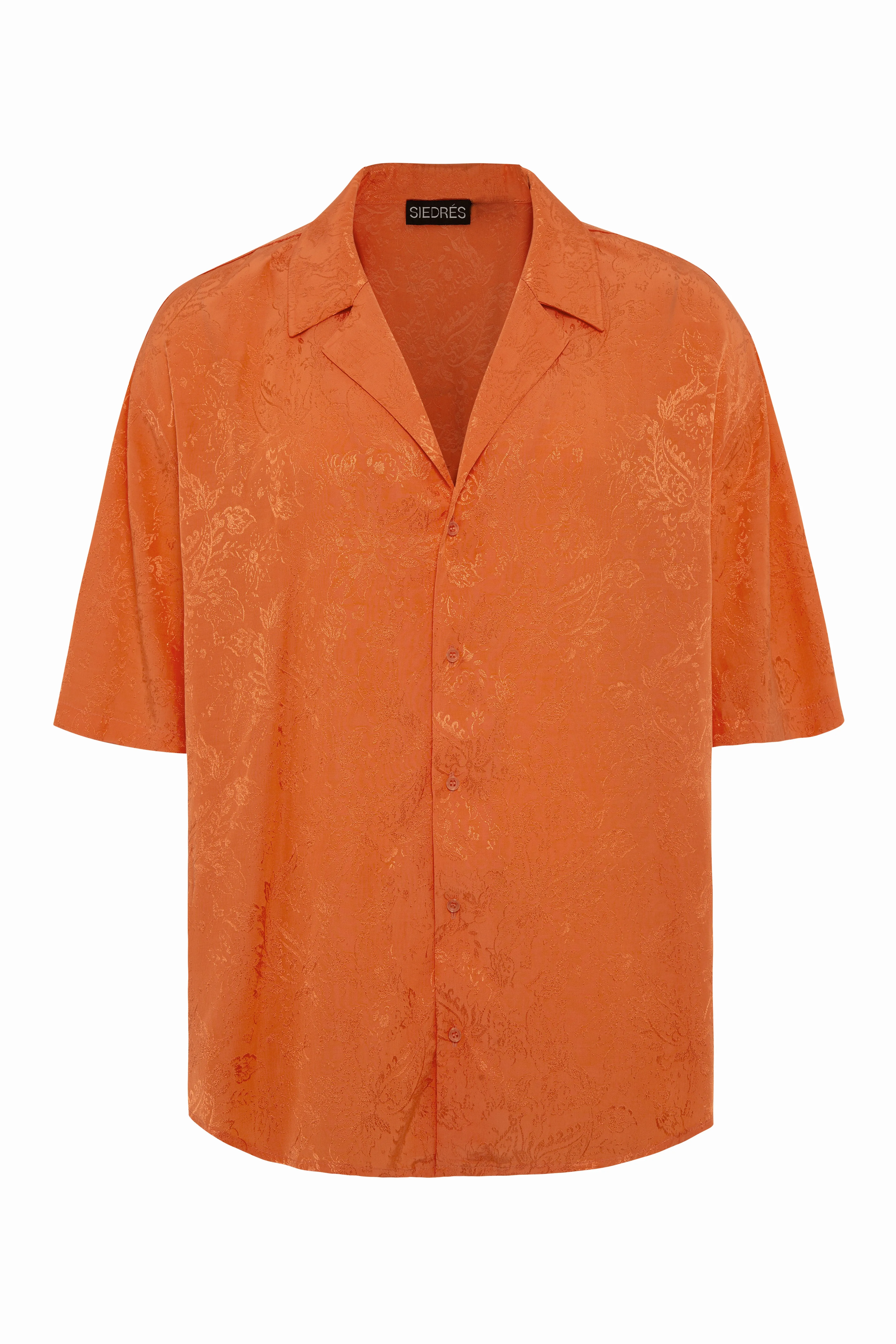 COLTON - Mandarin collar button up short sleeve shirt sold by Siedres