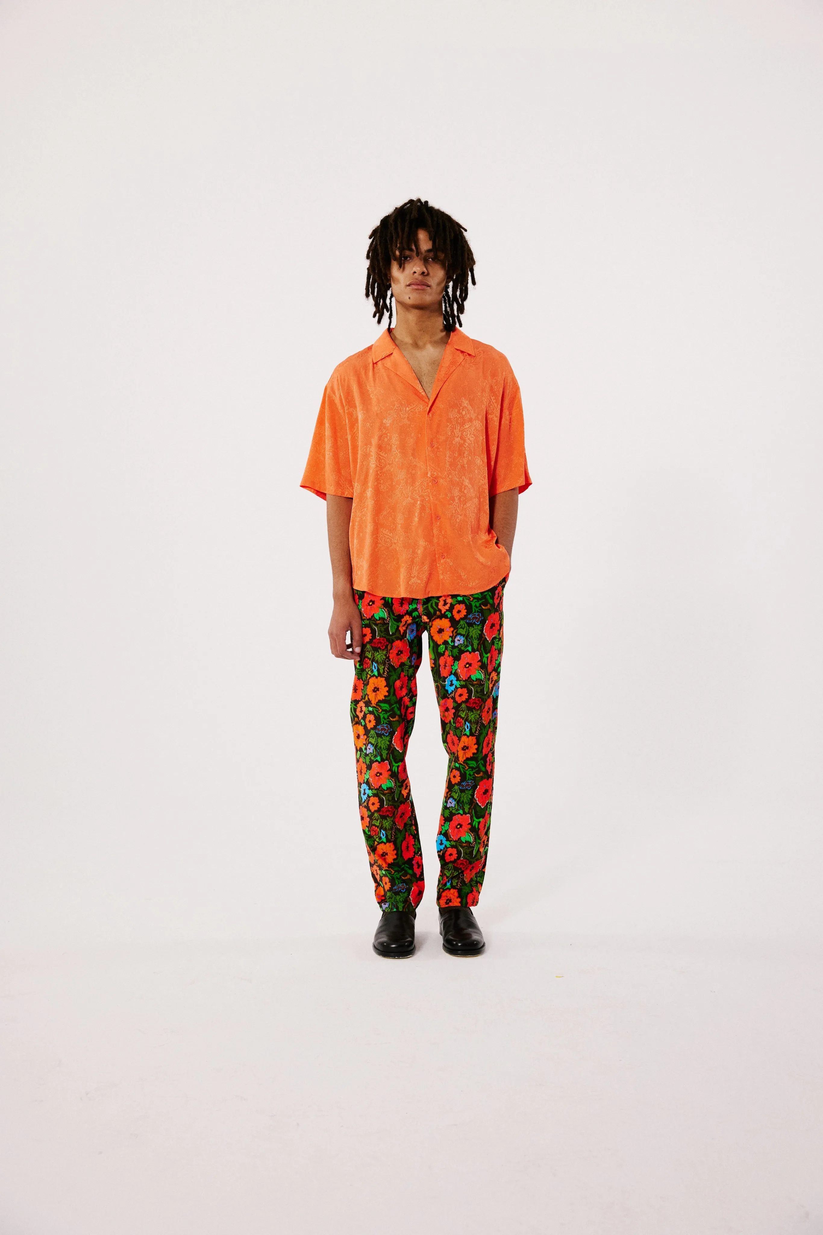 COLTON - Mandarin collar button up short sleeve shirt sold by Siedres product image thumbnail 3