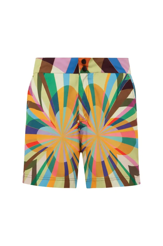 BORA - Slim-fit short-length printed swim shorts sold by Siedres