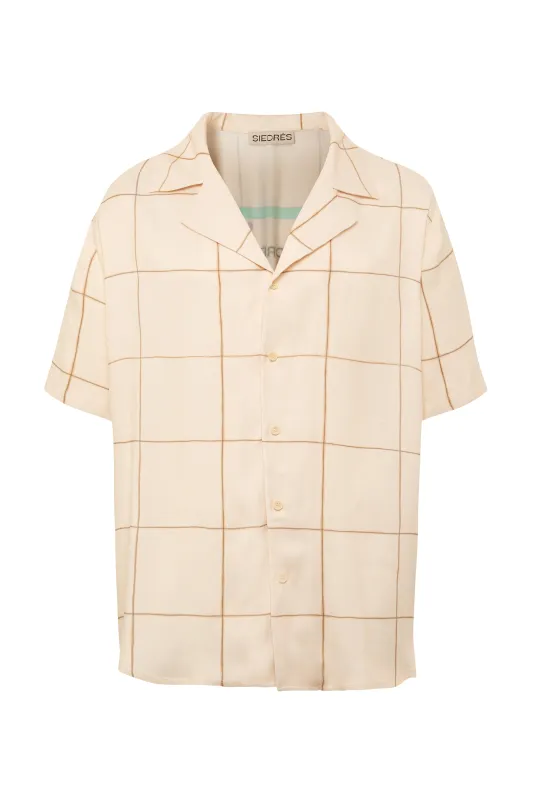 COLTON - Resort collar shirt with graphic print sold by Siedres