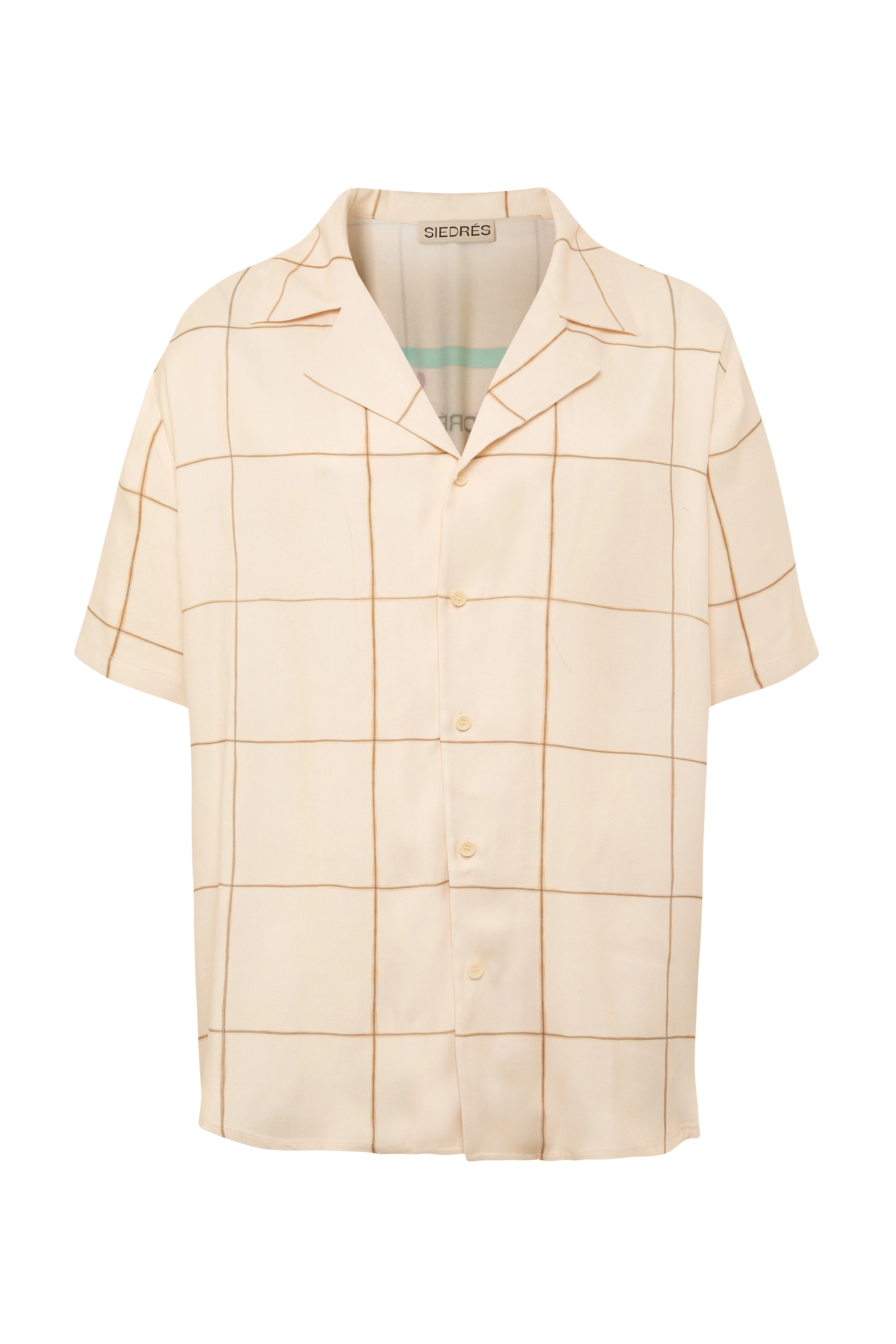 COLTON - Resort collar shirt with graphic print sold by Siedres