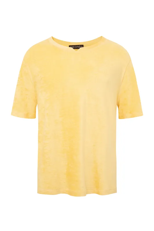 PETIT - Crew neck cropped-length regular fit t-shirt sold by Siedres