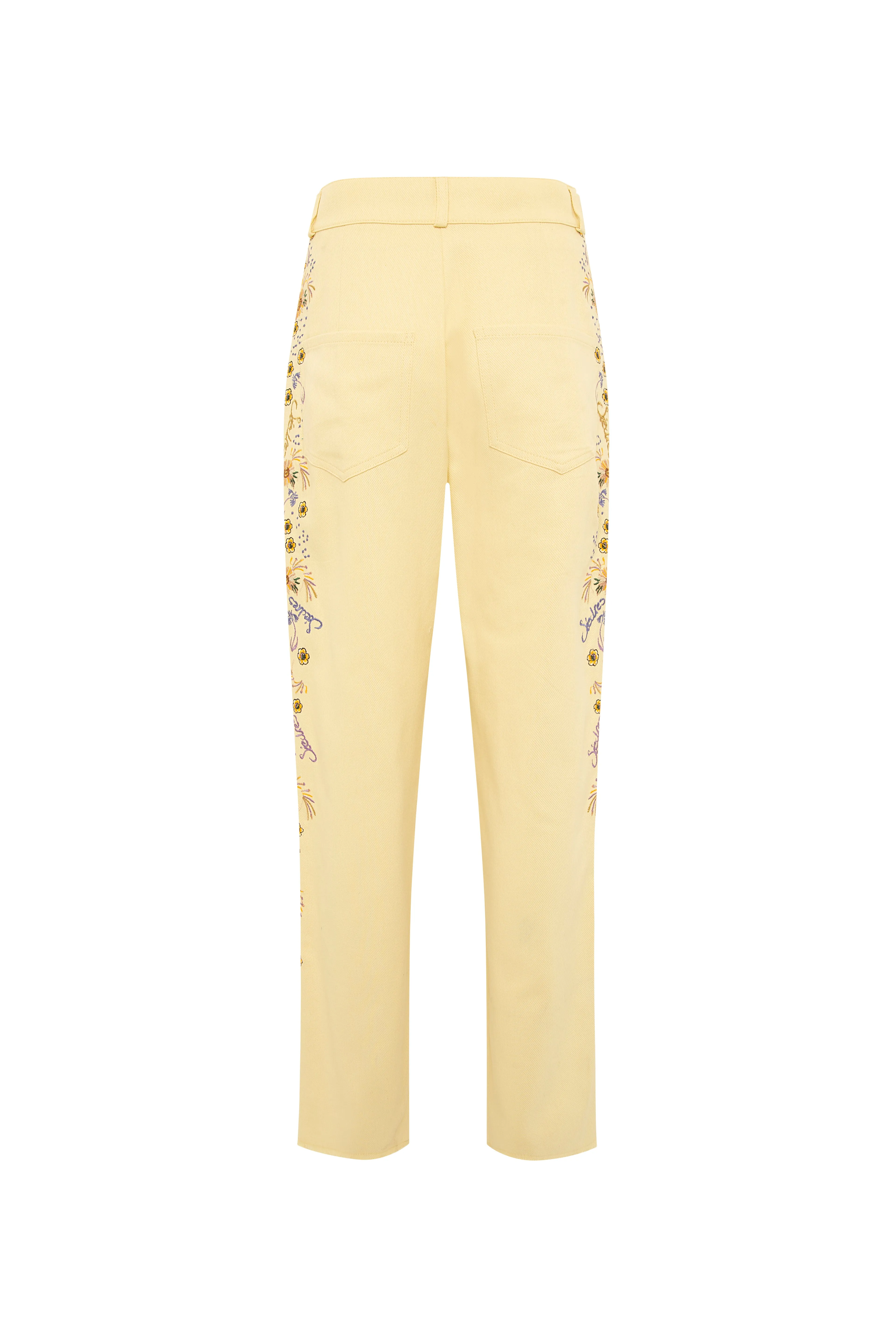 HAZE - Embroidered low-rise pants sold by Siedres
