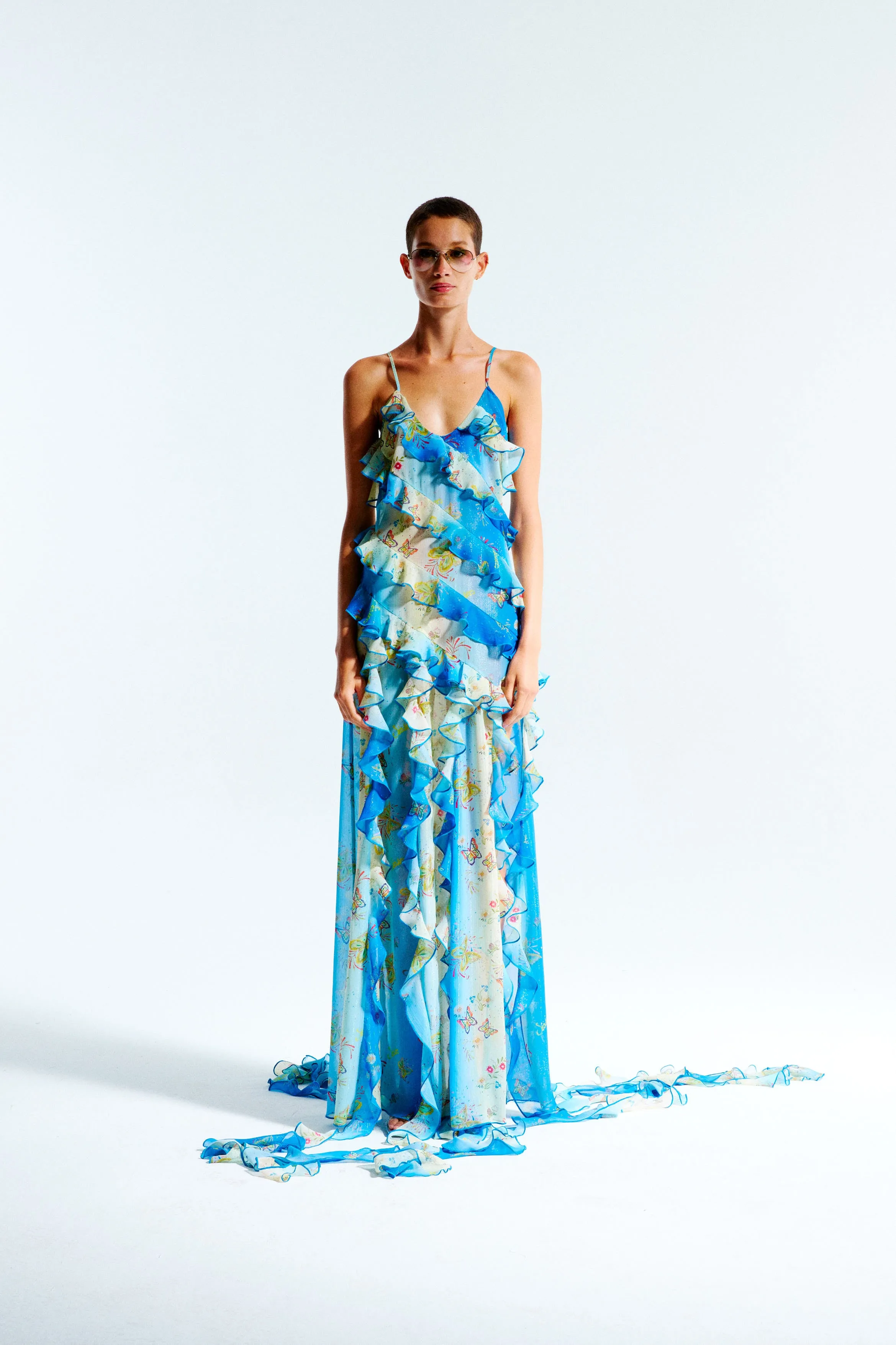 MARI - Blufly maxi dress with ruffles sold by Siedres product image thumbnail 3