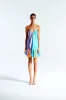 SAGE - Handkerchief color-block mini dress sold by Siedres