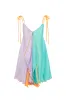 SAGE - Handkerchief color-block mini dress sold by Siedres