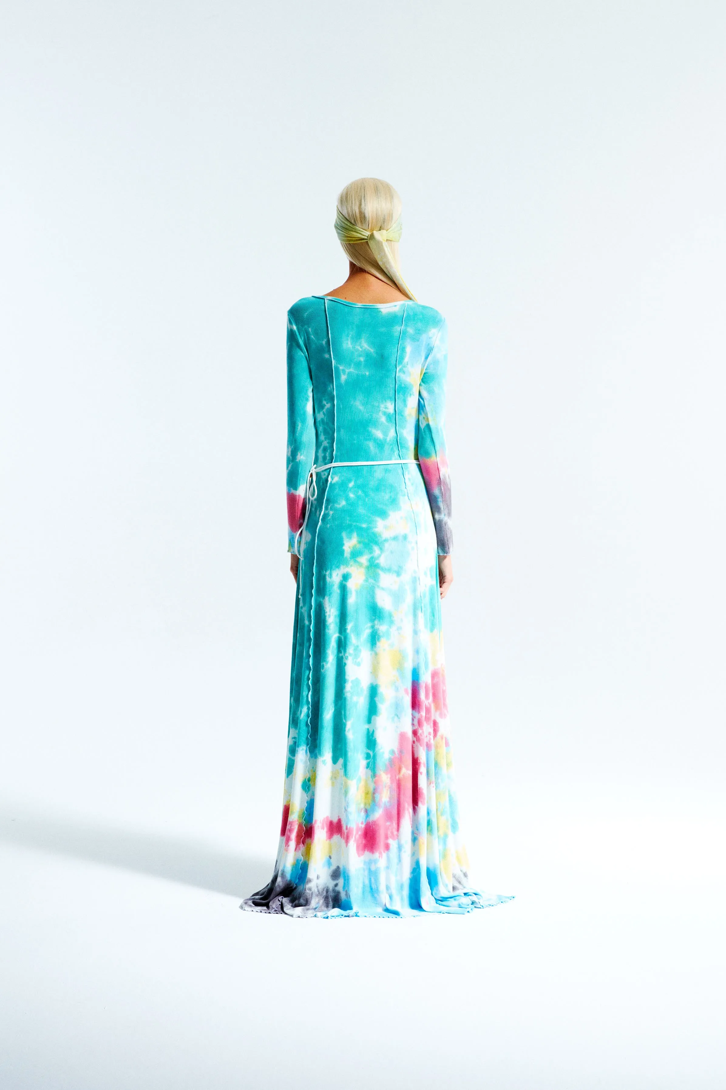 RUTH - Tie dye rib-knit maxi dress sold by Siedres product image thumbnail 5