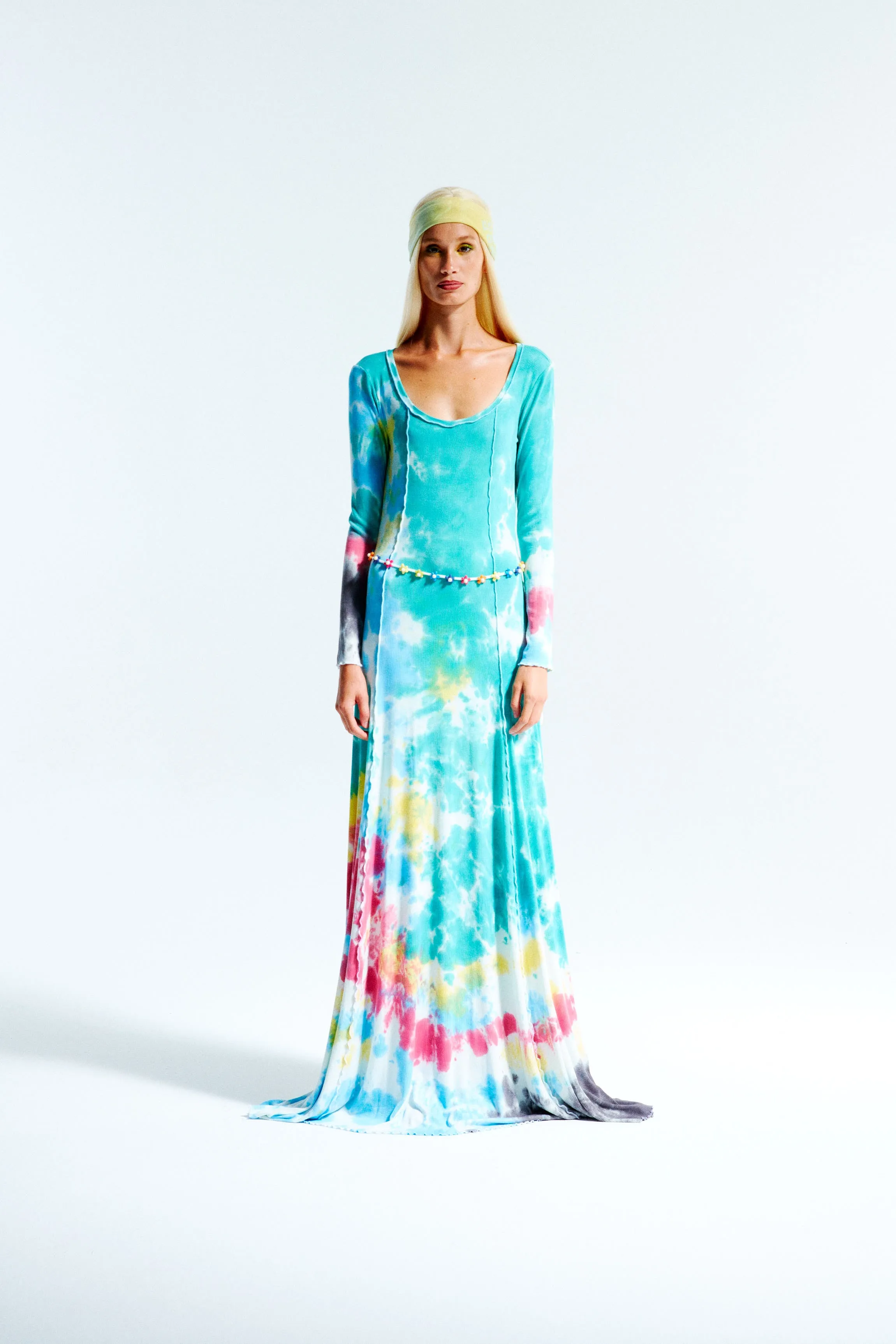 RUTH - Tie dye rib-knit maxi dress sold by Siedres product image thumbnail 3
