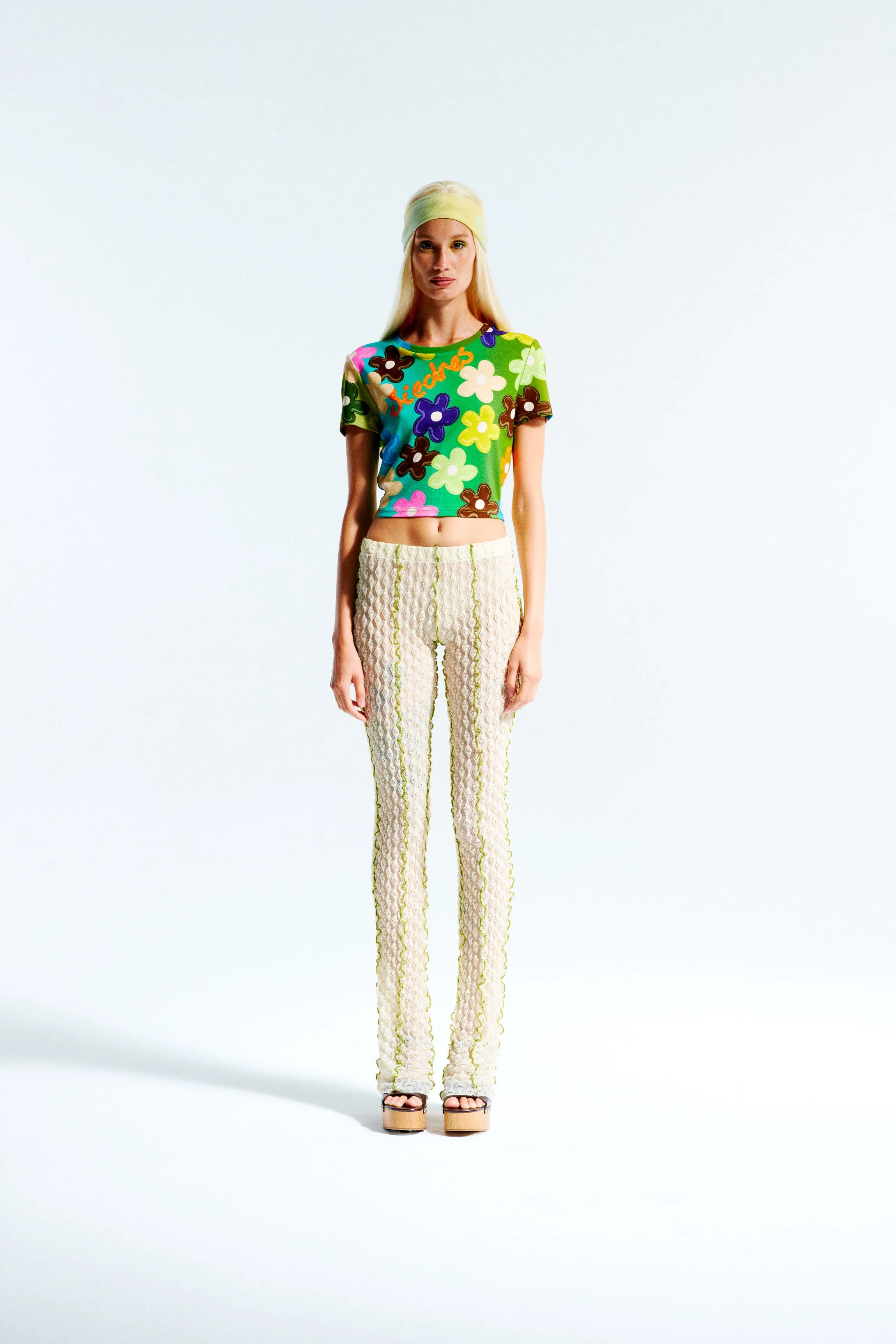 DESTA - Bubble flower cropped t-shirt sold by Siedres product image thumbnail 3