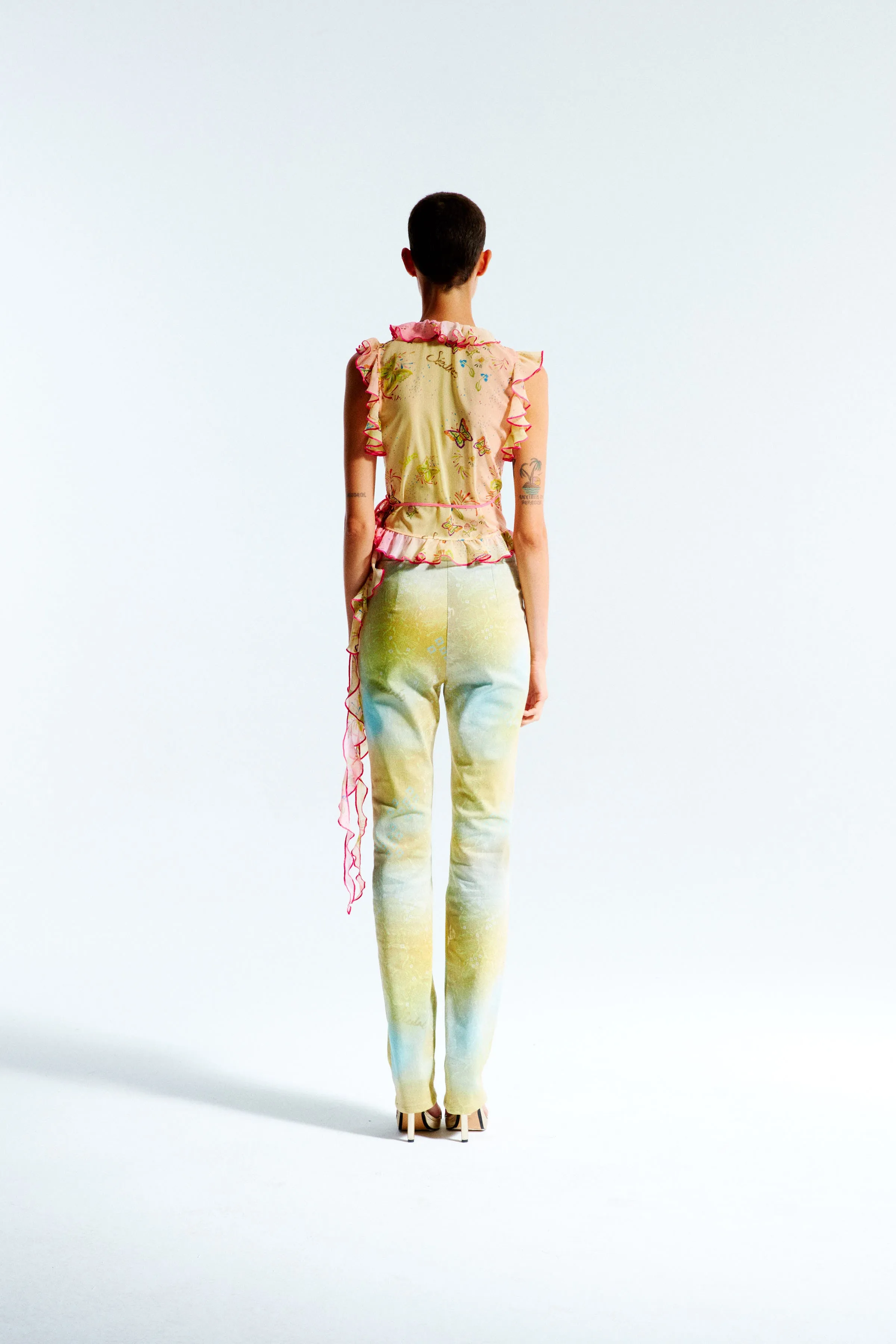 EVIE - Pinkfly wrap top with ruffles sold by Siedres product image thumbnail 5