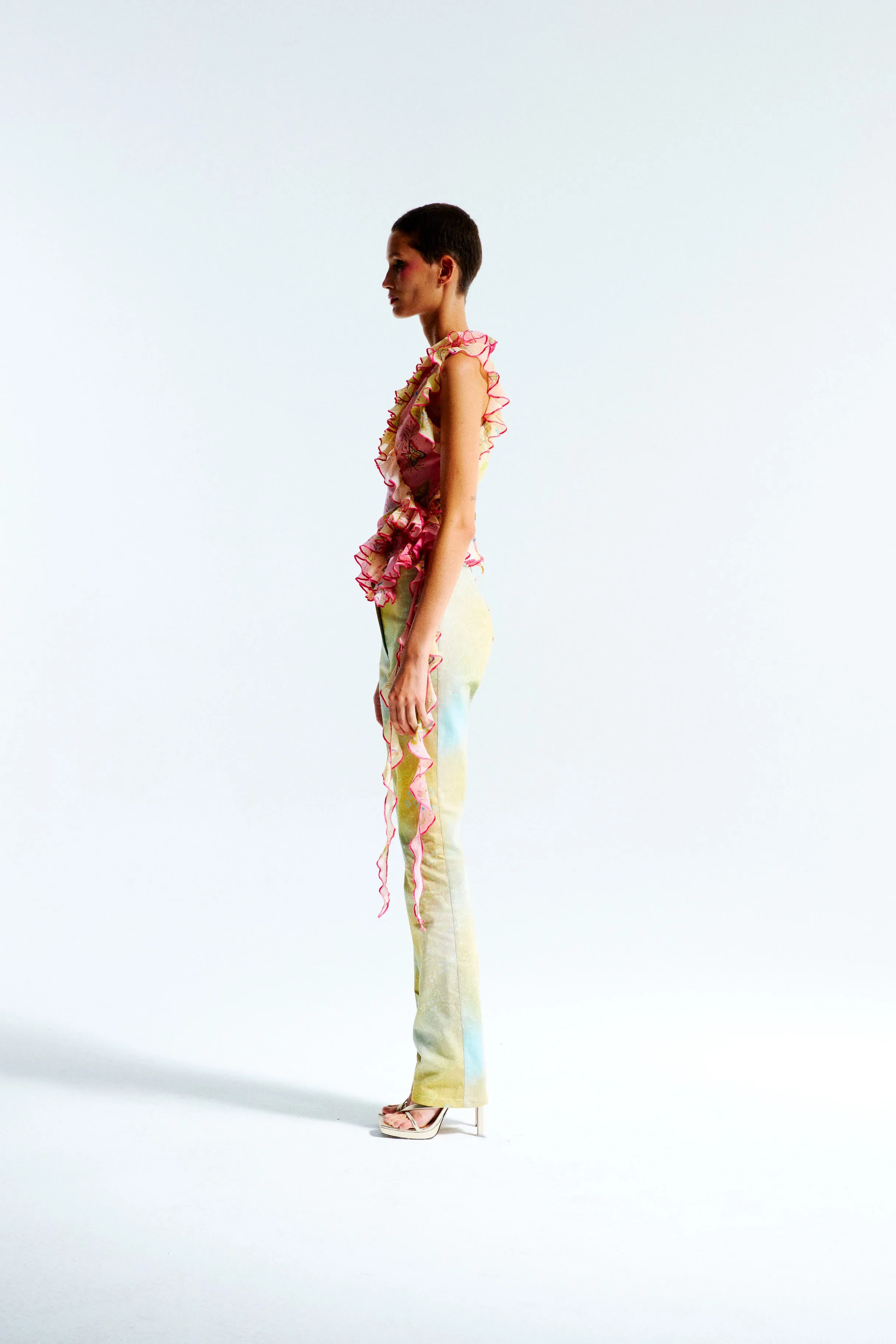 EVIE - Pinkfly wrap top with ruffles sold by Siedres product image thumbnail 4