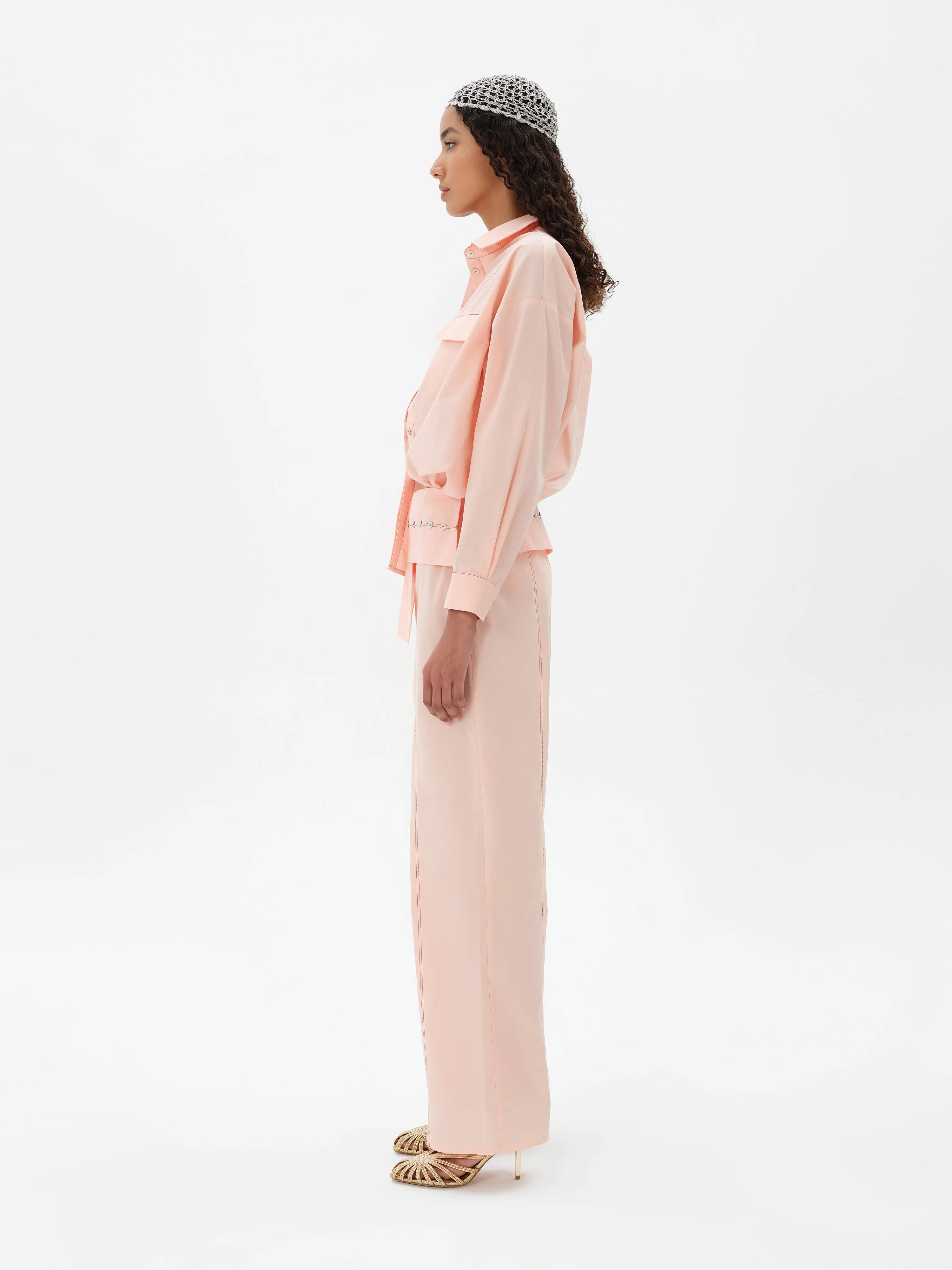 BLANCHE - Foldover waist wide-leg pants sold by Siedres product image thumbnail 2