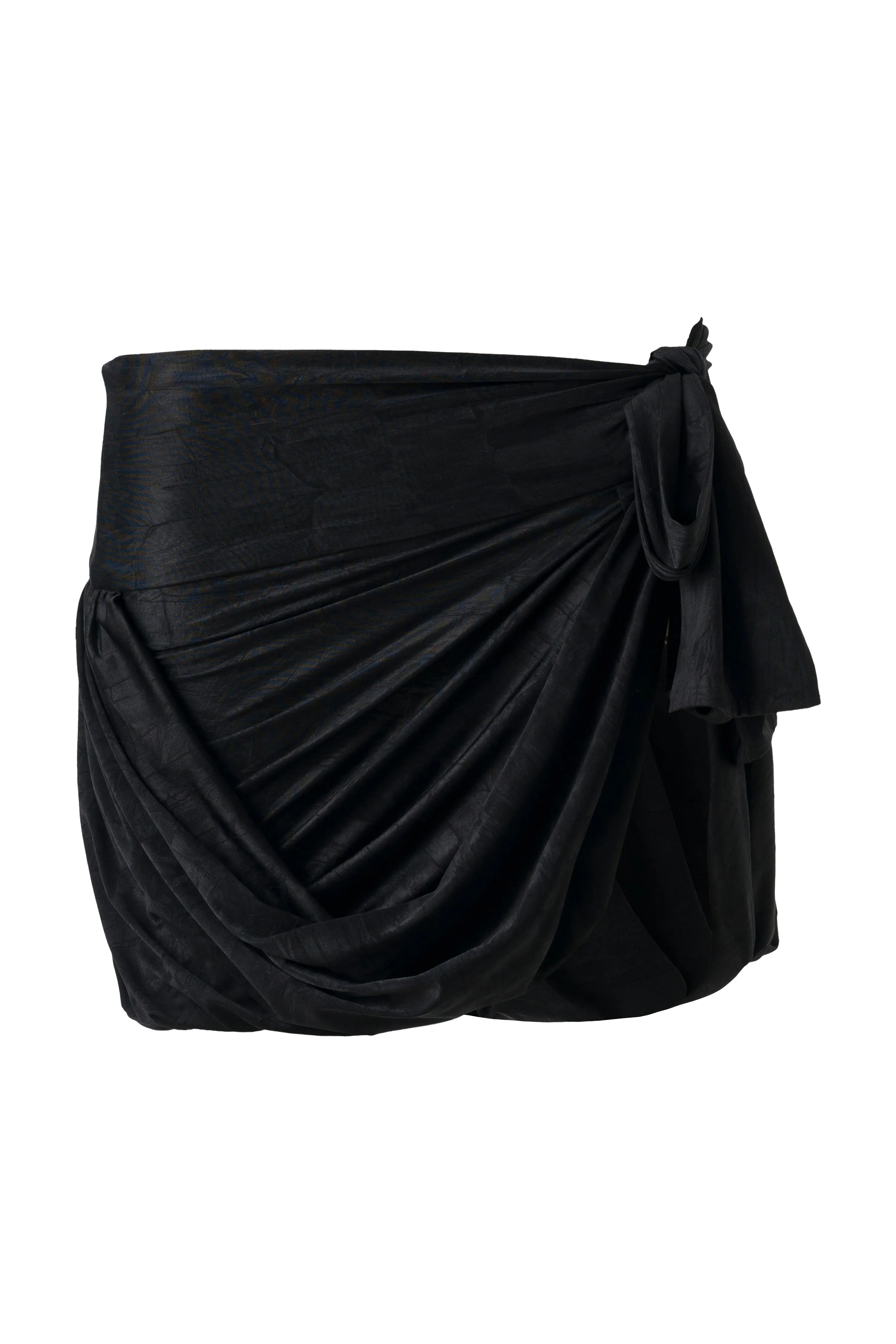 PONIA - Tie detailed wrap mini skirt sold by Siedres product image thumbnail 4