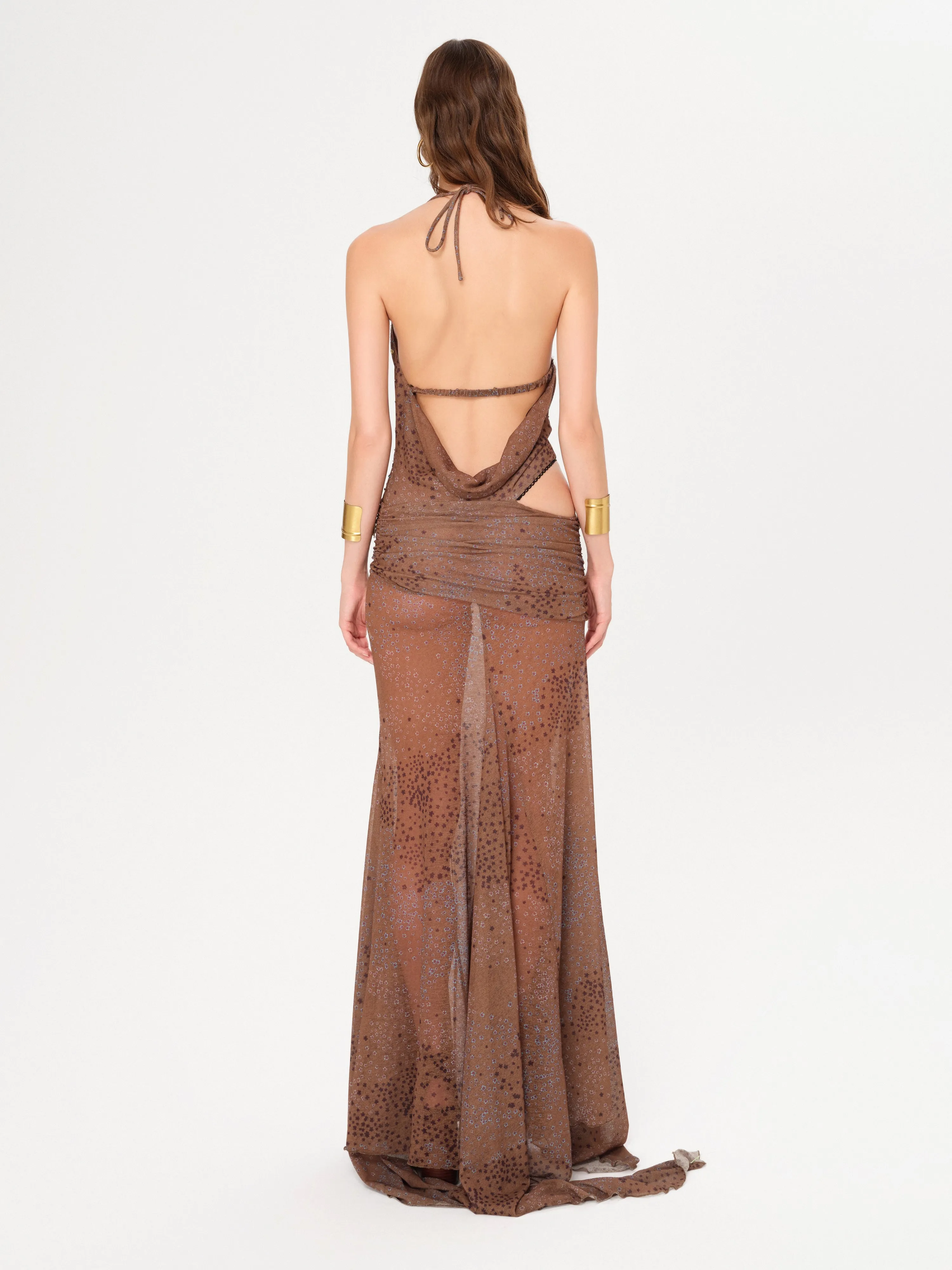 VENUSIA - Cut-out and bead-embellished maxi dress sold by Siedres product image thumbnail 3