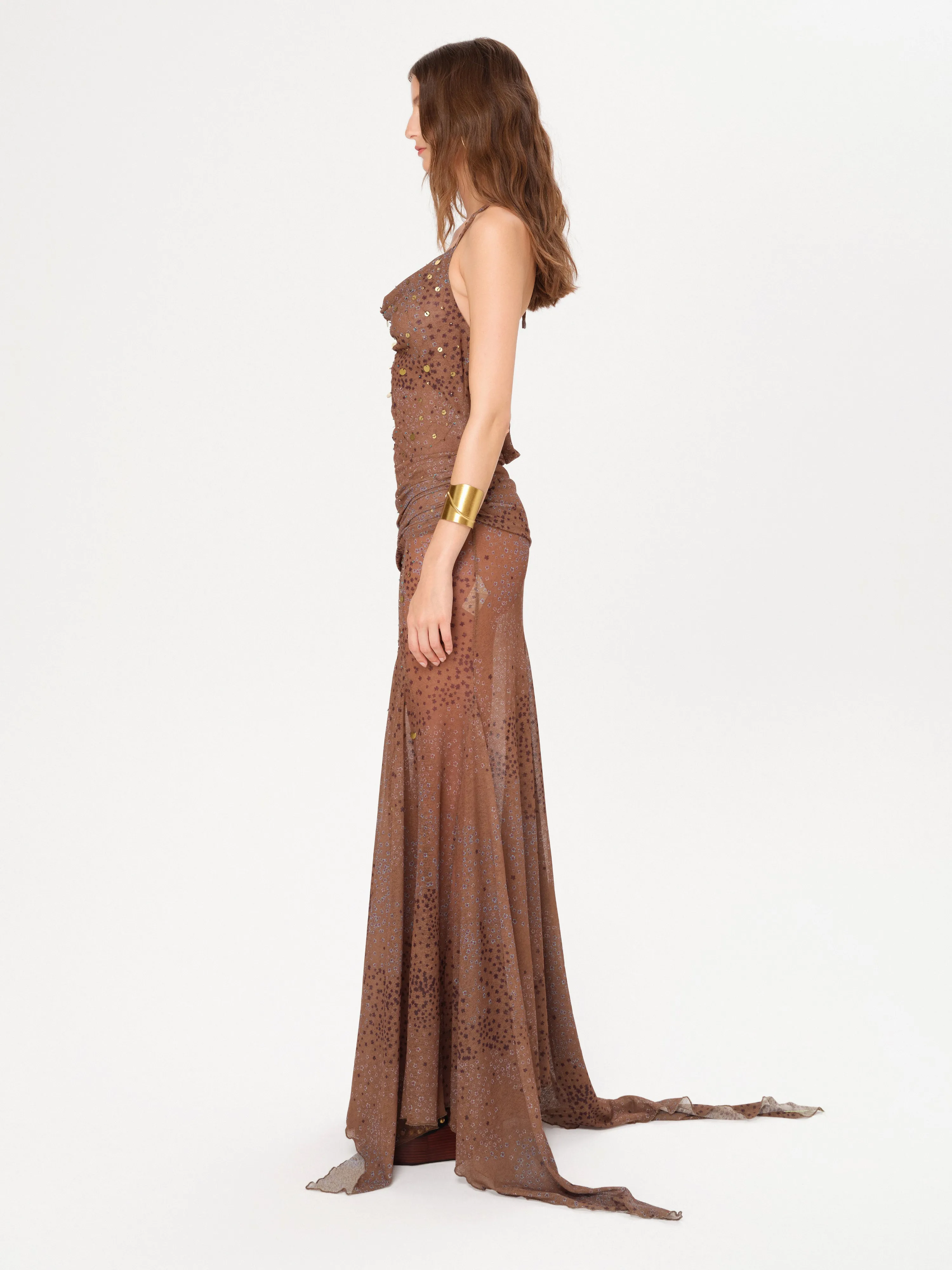 VENUSIA - Cut-out and bead-embellished maxi dress sold by Siedres product image thumbnail 2