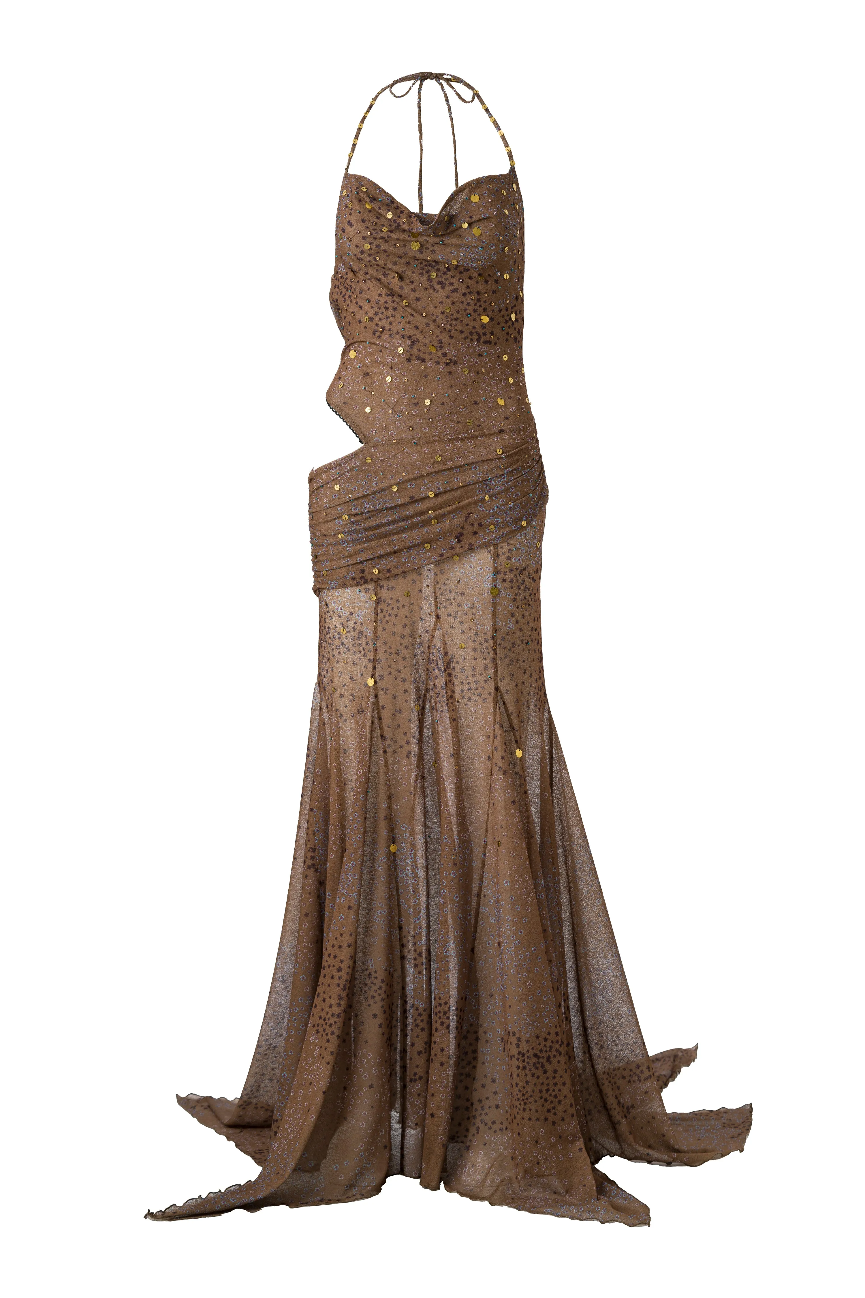 VENUSIA - Cut-out and bead-embellished maxi dress sold by Siedres product image thumbnail 4