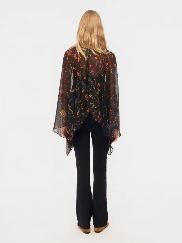 NOTRE - Flare-leg knit pants with scarf detail sold by Siedres