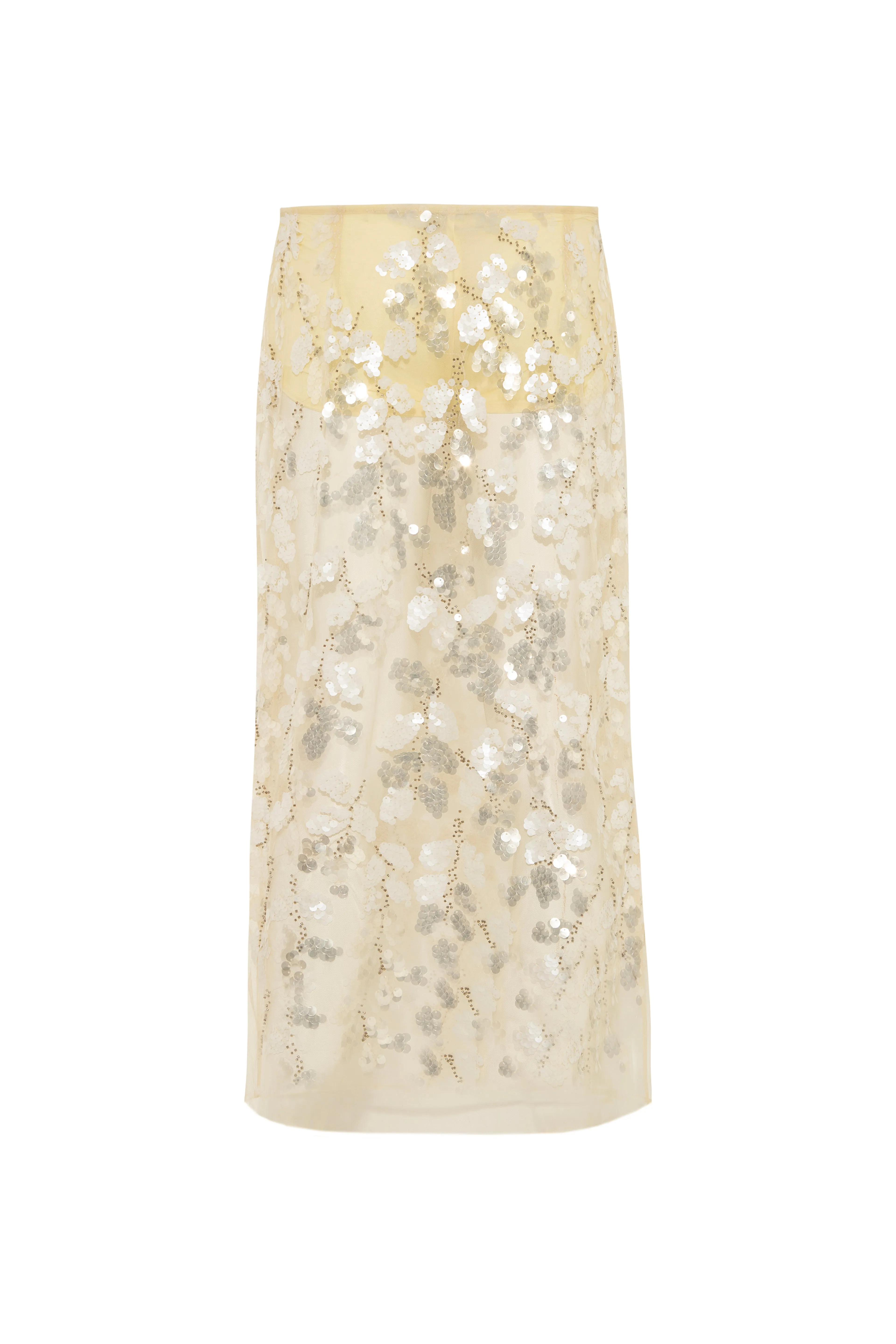 WELLS - Sequin-embellished sheer midi skirt with mini shorts sold by Siedres product image thumbnail 5