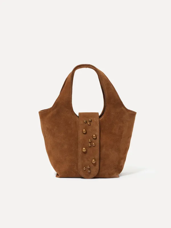 LEA - Mini studded tote handbag sold by Siedres