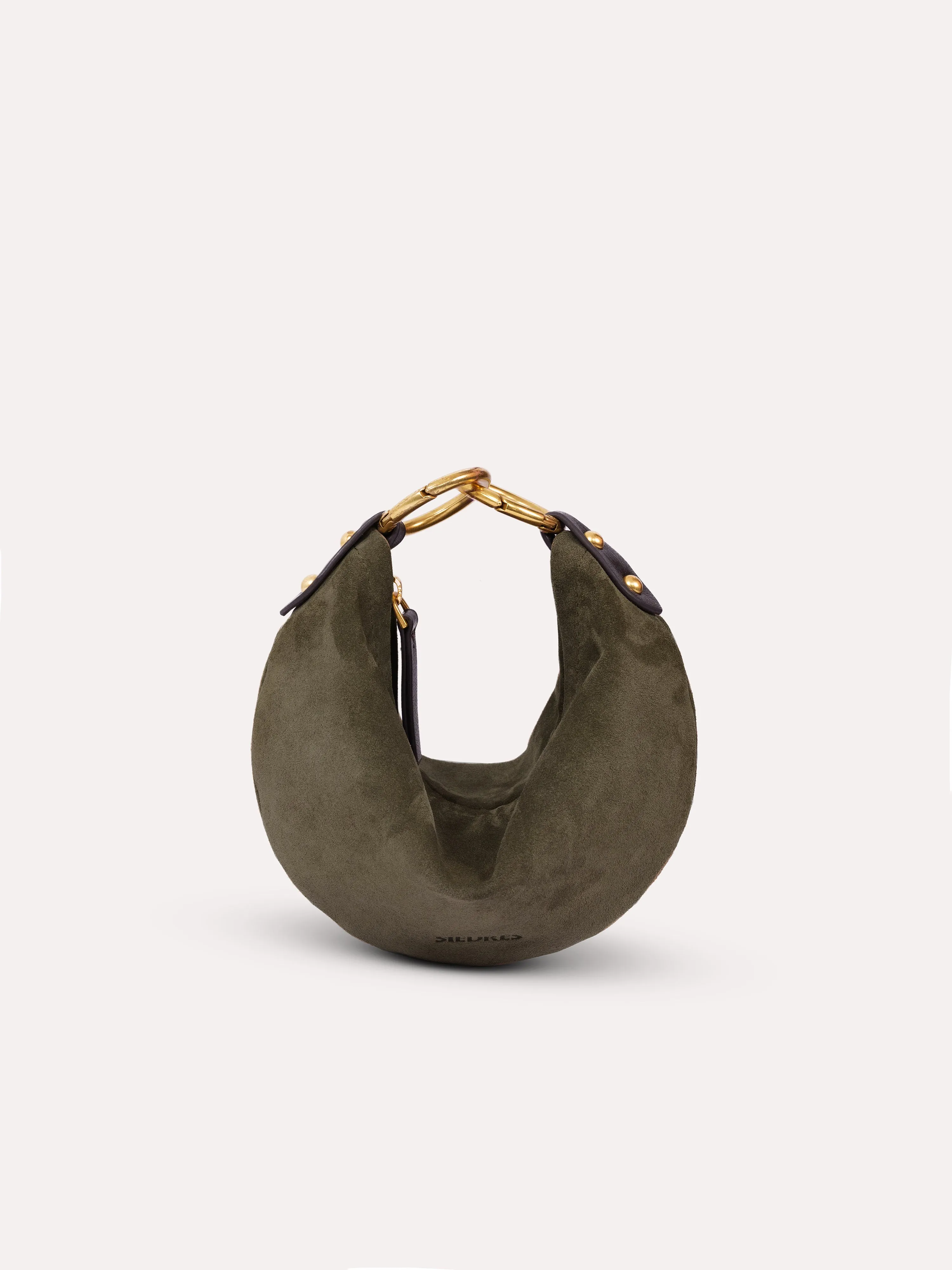 CHÉRIE SMALL - Suede hobo bag with metal top handle sold by Siedres product image thumbnail 2