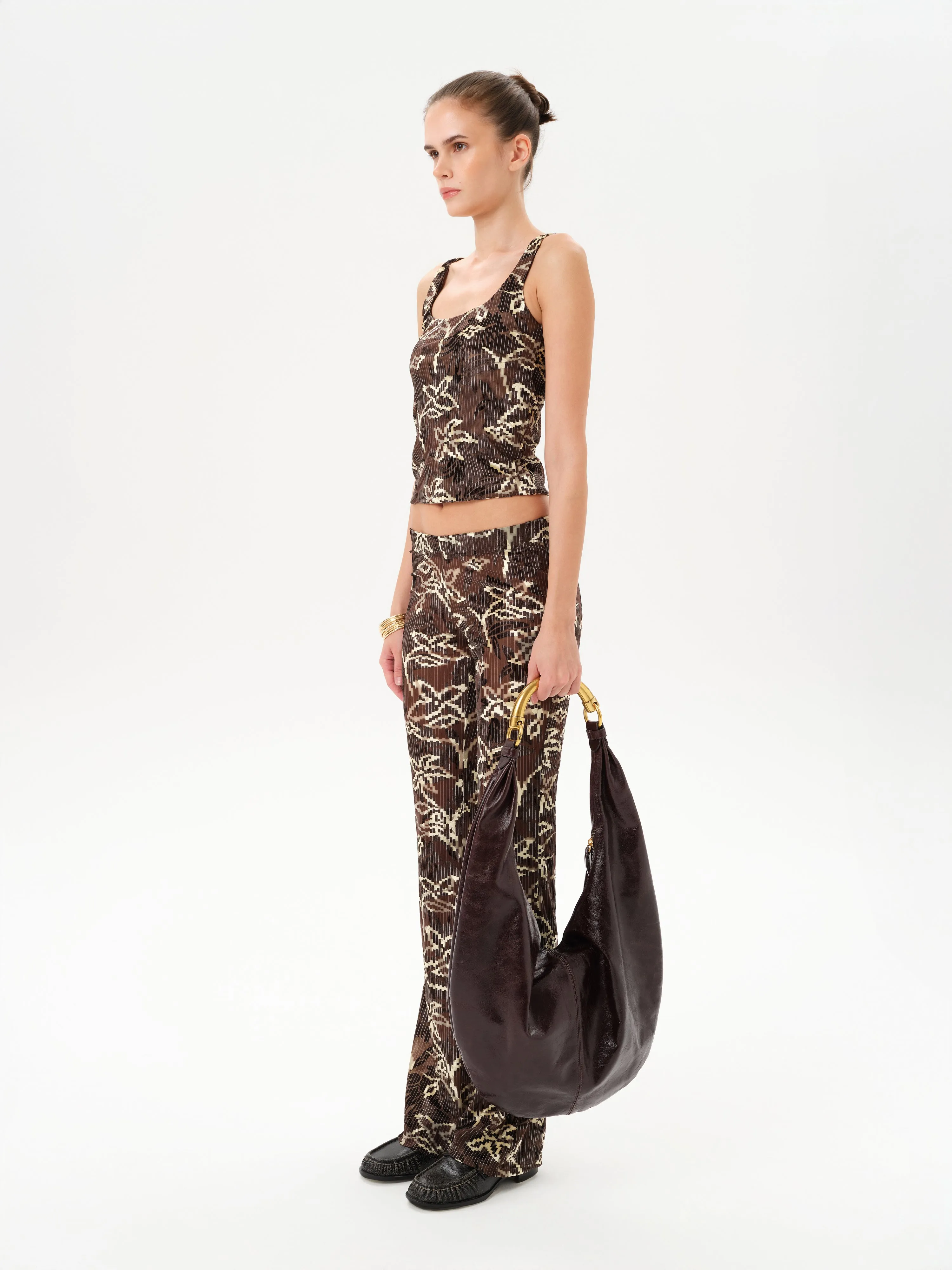 FLO - Low-rise printed velvet pants sold by Siedres product image thumbnail 2