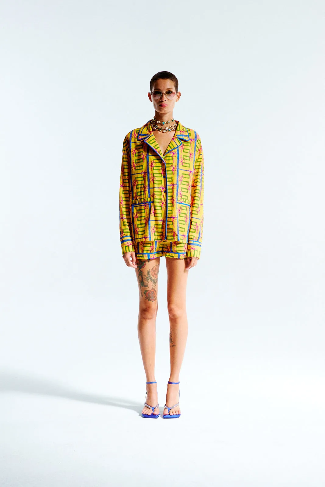 NICO - Printed shirt with contrast piping sold by Siedres