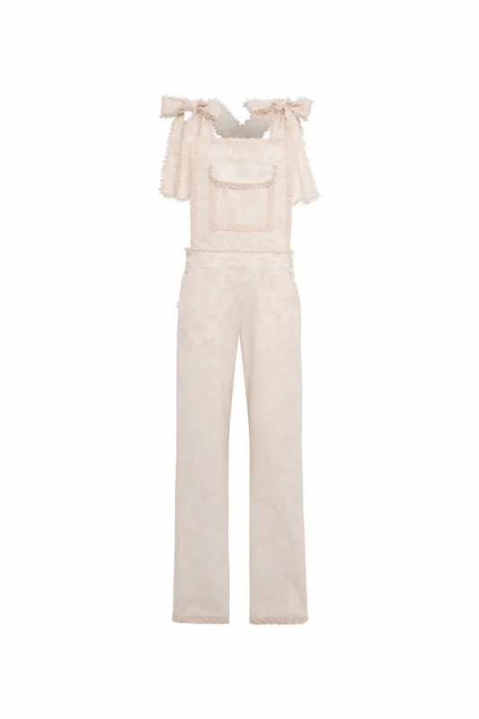 JUNO - Textured overall jumpsuit made by Siedres