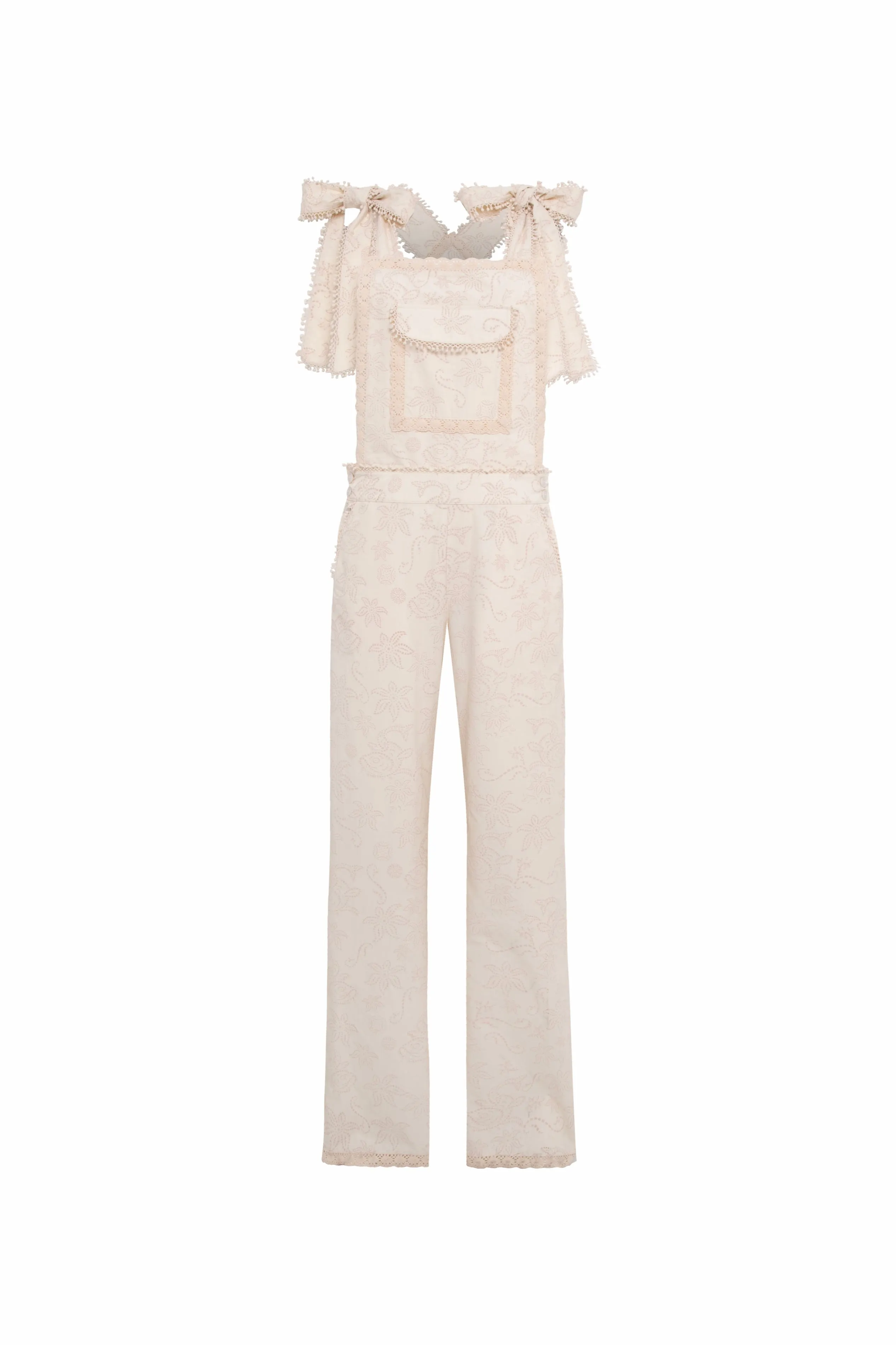 JUNO - Textured overall jumpsuit sold by Siedres
