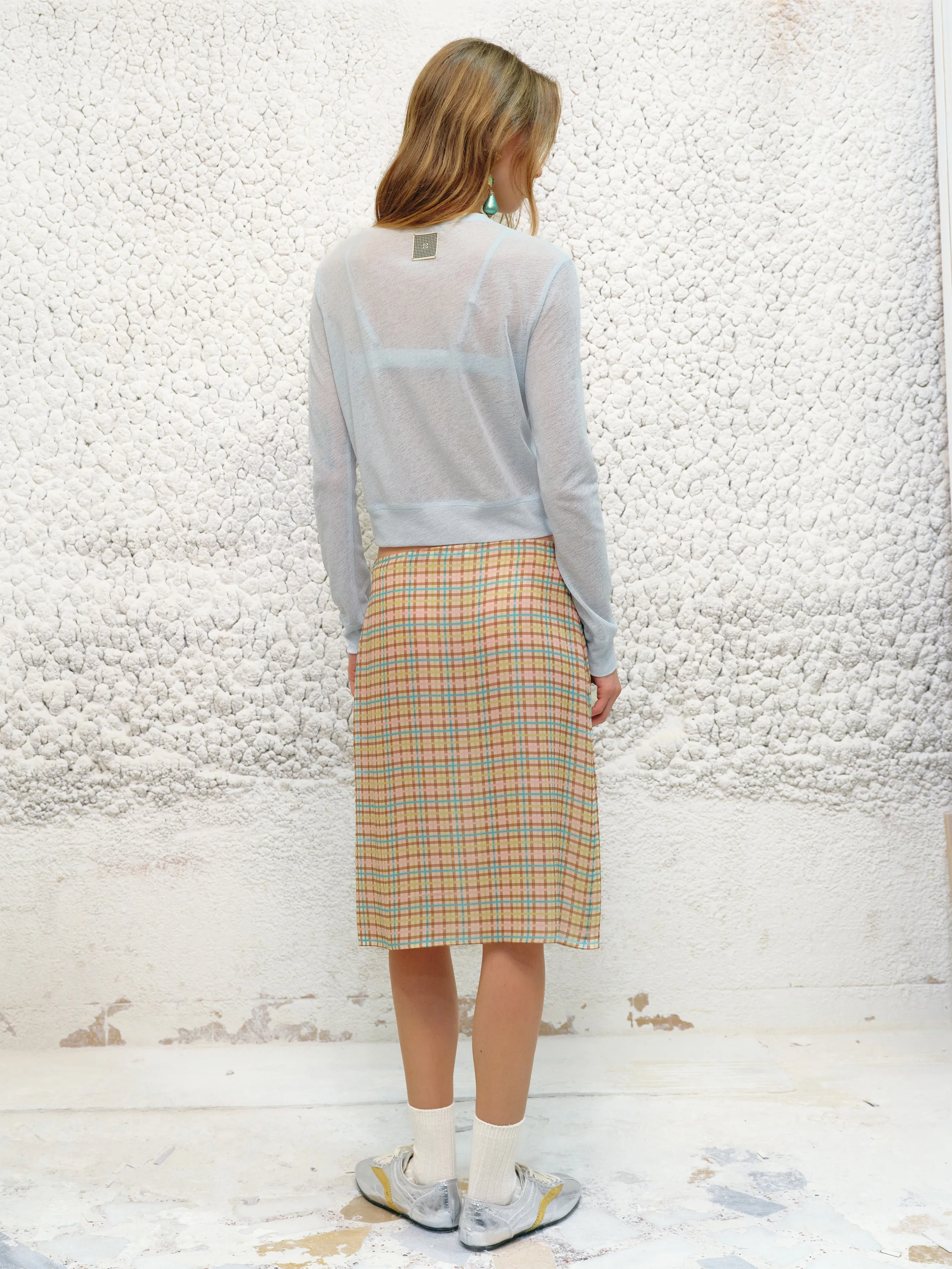 POLI - Crewneck button-up cardigan with matching bralette sold by Siedres product image thumbnail 3