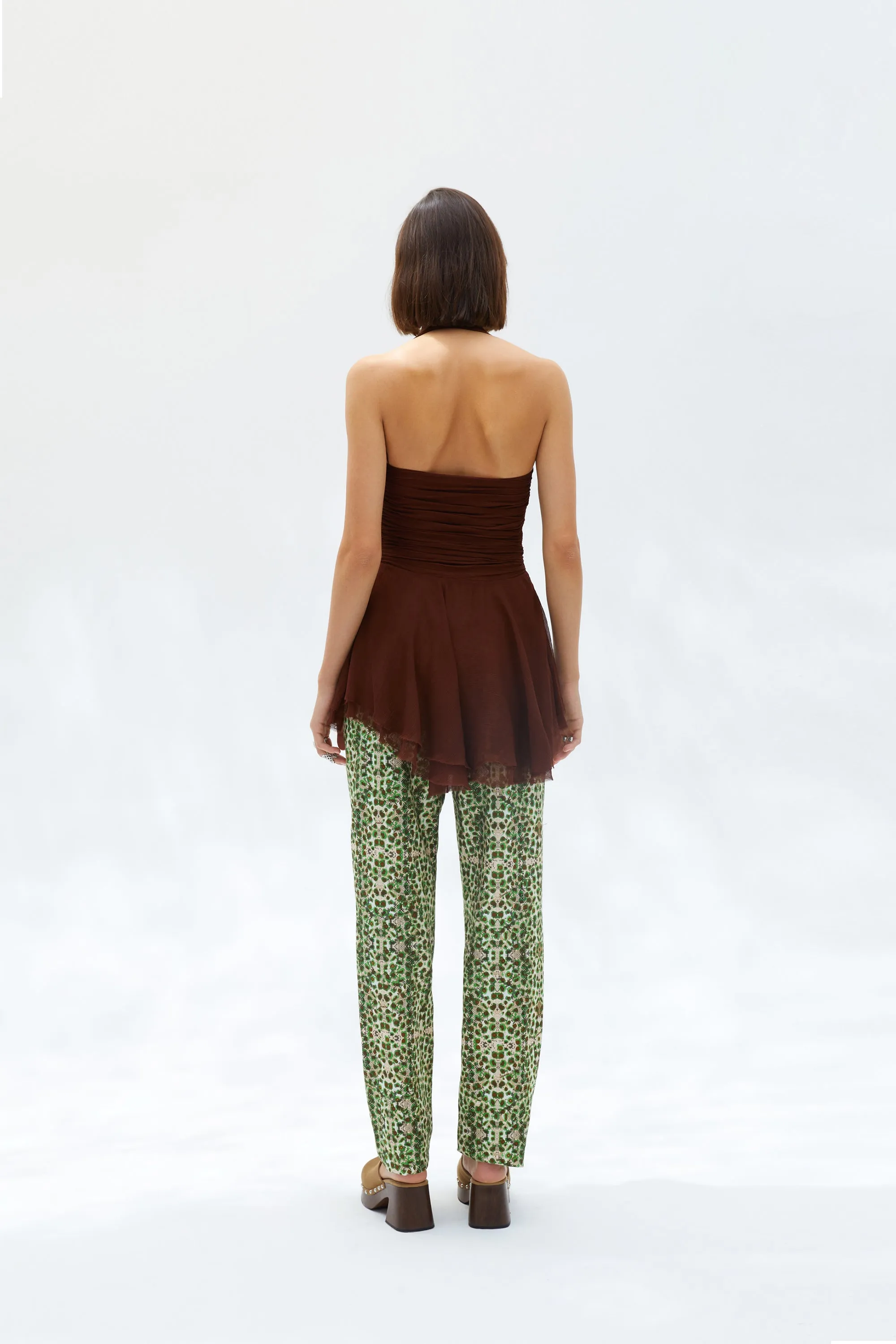PLEA - Low-rise wide-leg printed pants sold by Siedres product image thumbnail 3