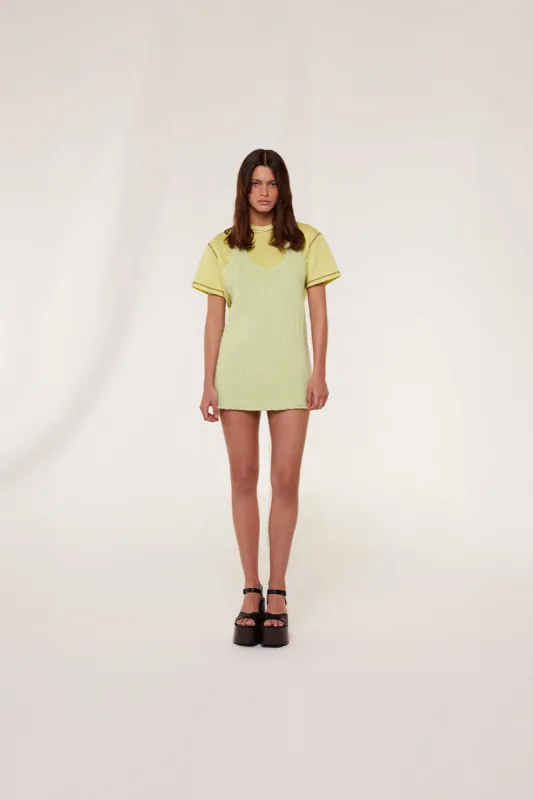 NANS - Halterneck knit mini dress sold by Siedres