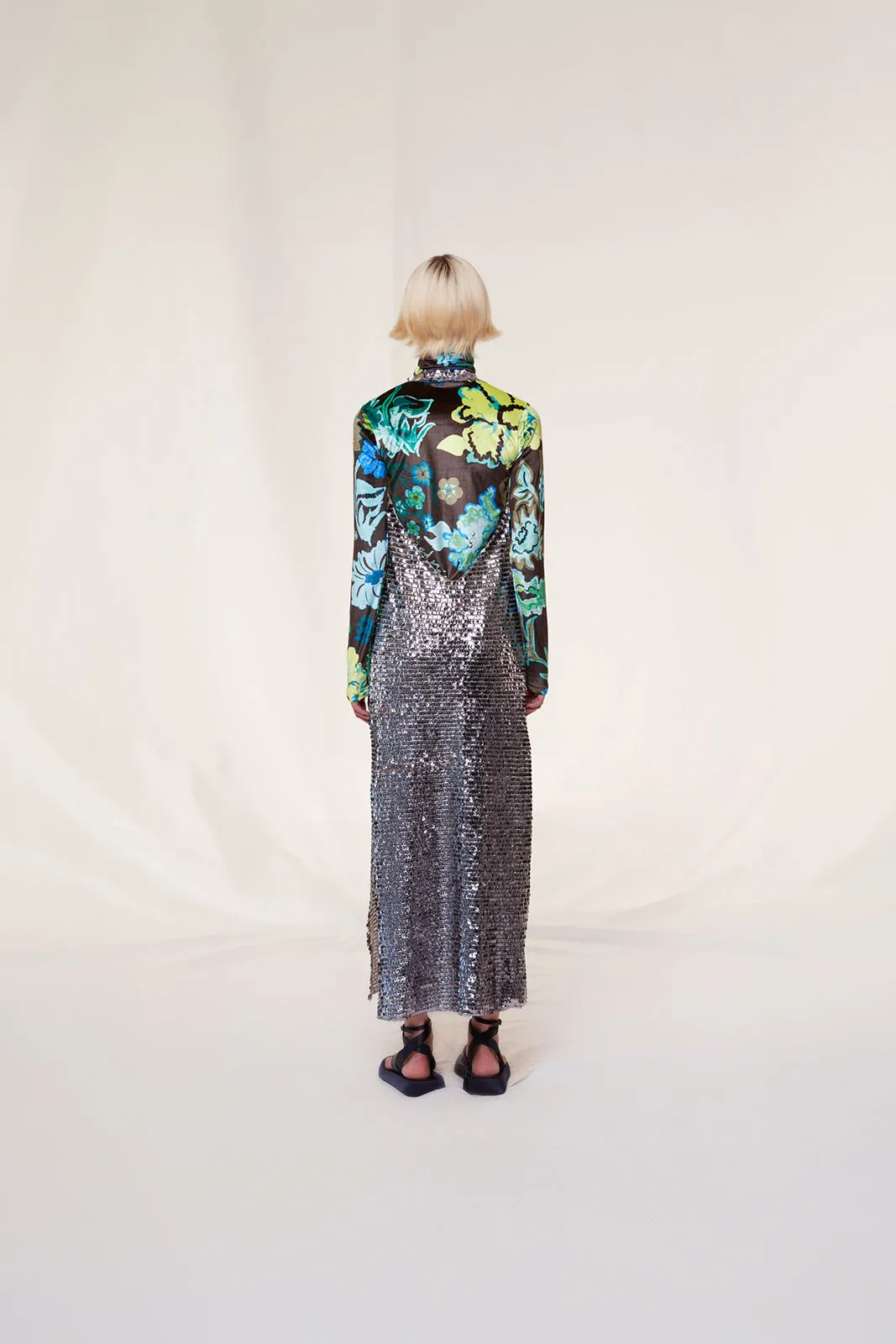 HELY - Sequined halterneck midi dress sold by Siedres product image thumbnail 3