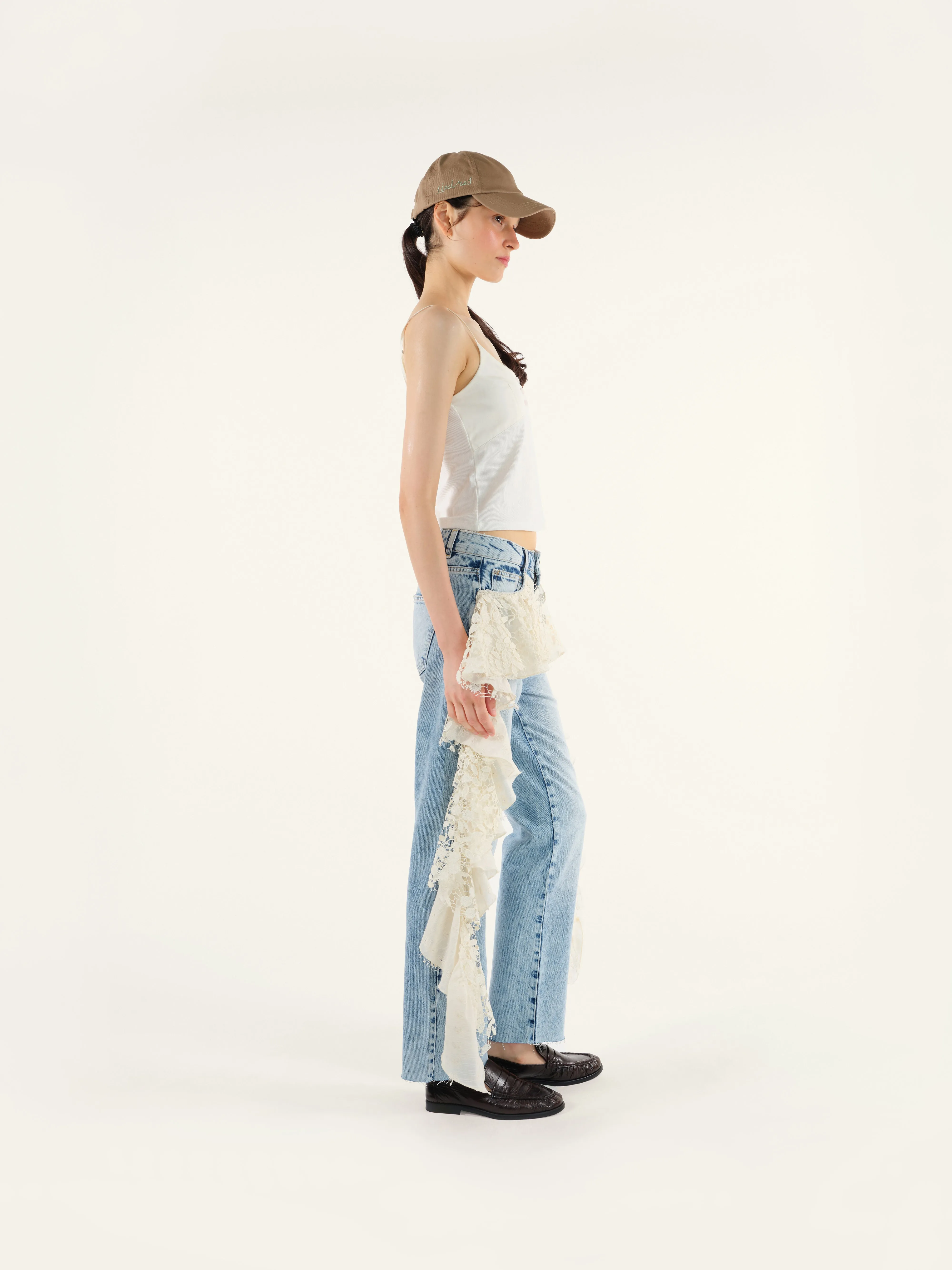 DAKY - Ruffle detailed straight-leg jeans sold by Siedres product image thumbnail 2