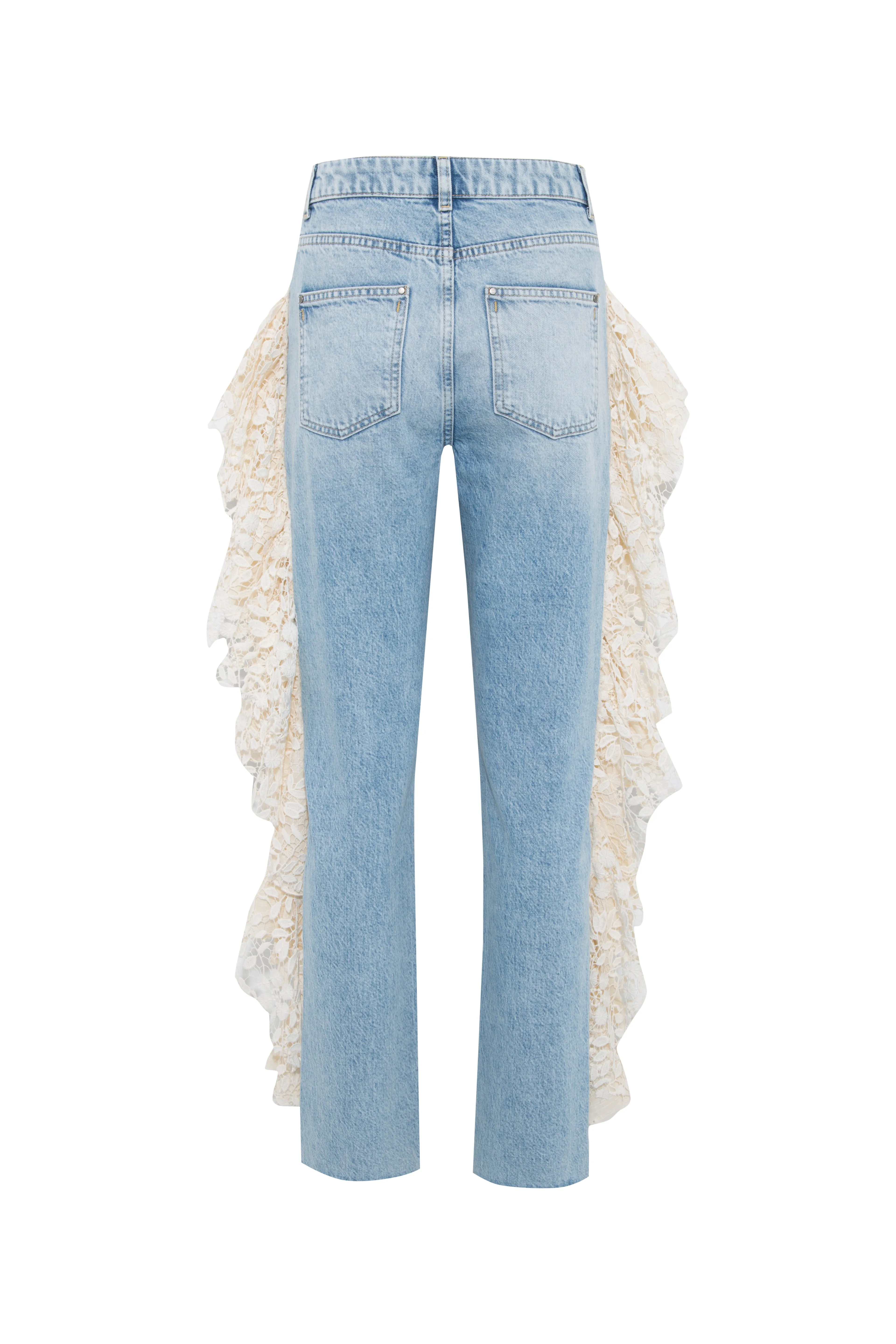 DAKY - Ruffle detailed straight-leg jeans sold by Siedres product image thumbnail 5