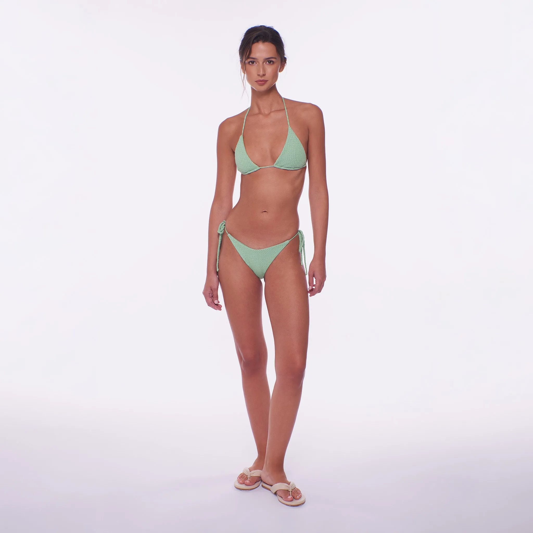 Ari Textured Bikini Bottom sold by Peixoto