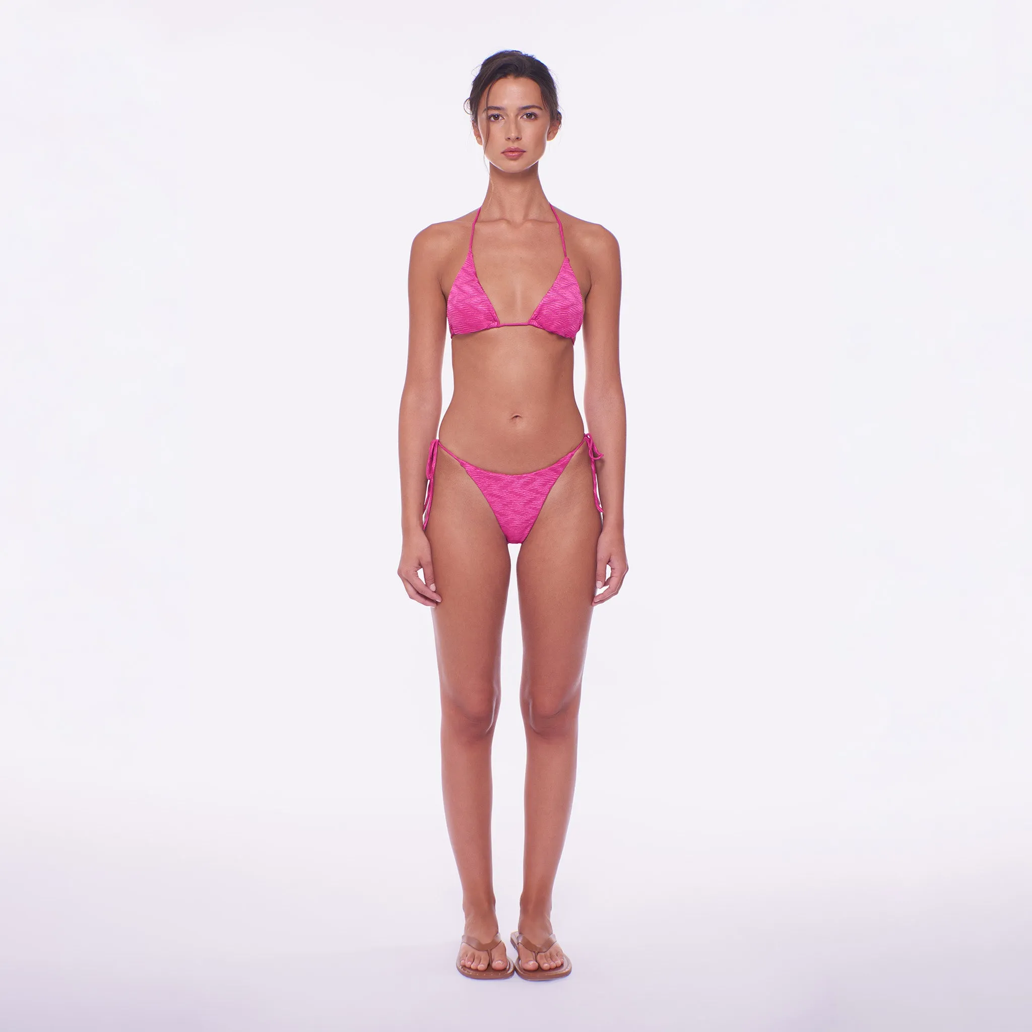 Tonie Textured Bikini Bottom sold by Peixoto