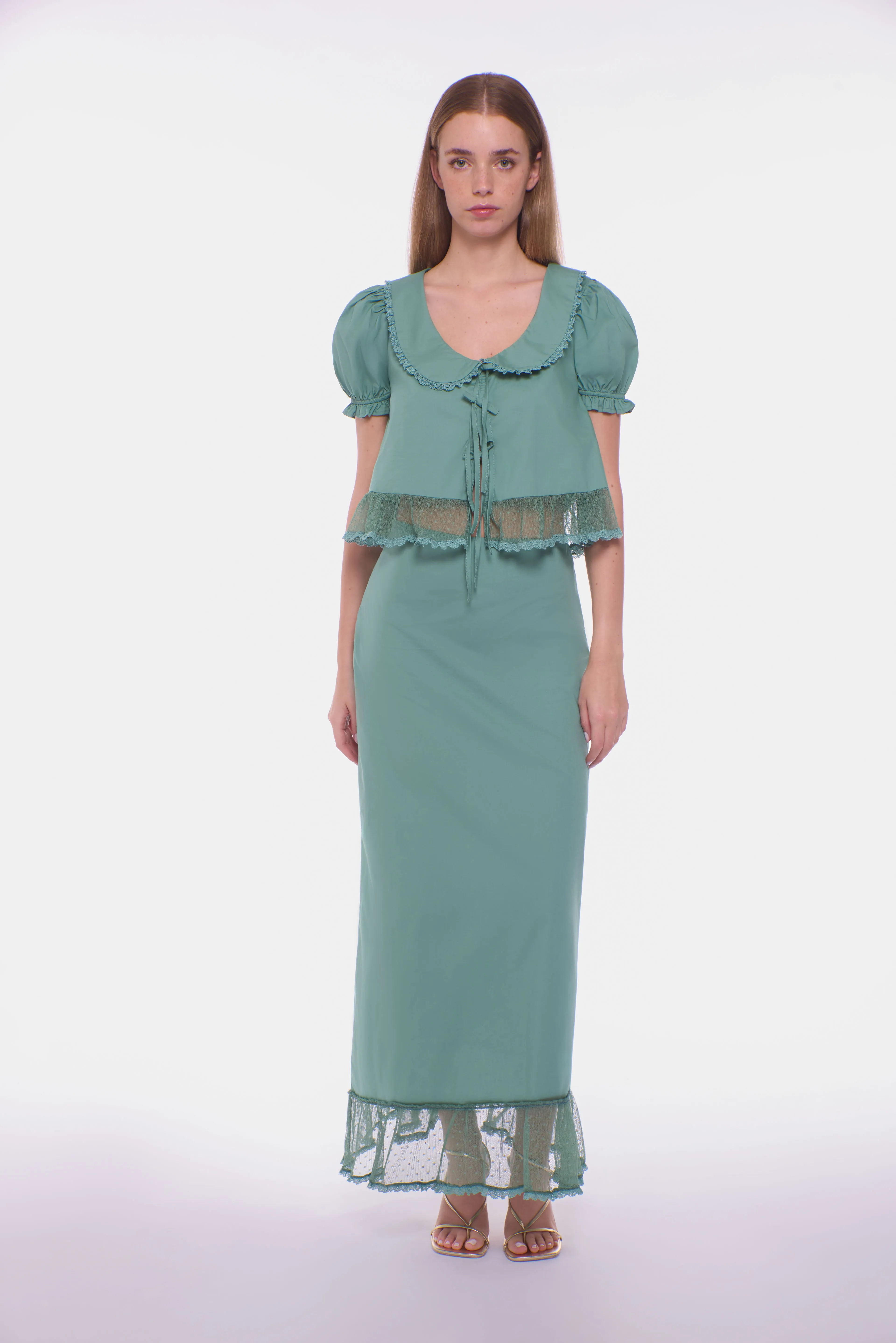 Colette Top - Eucalyptus sold by Peixoto product image thumbnail 5