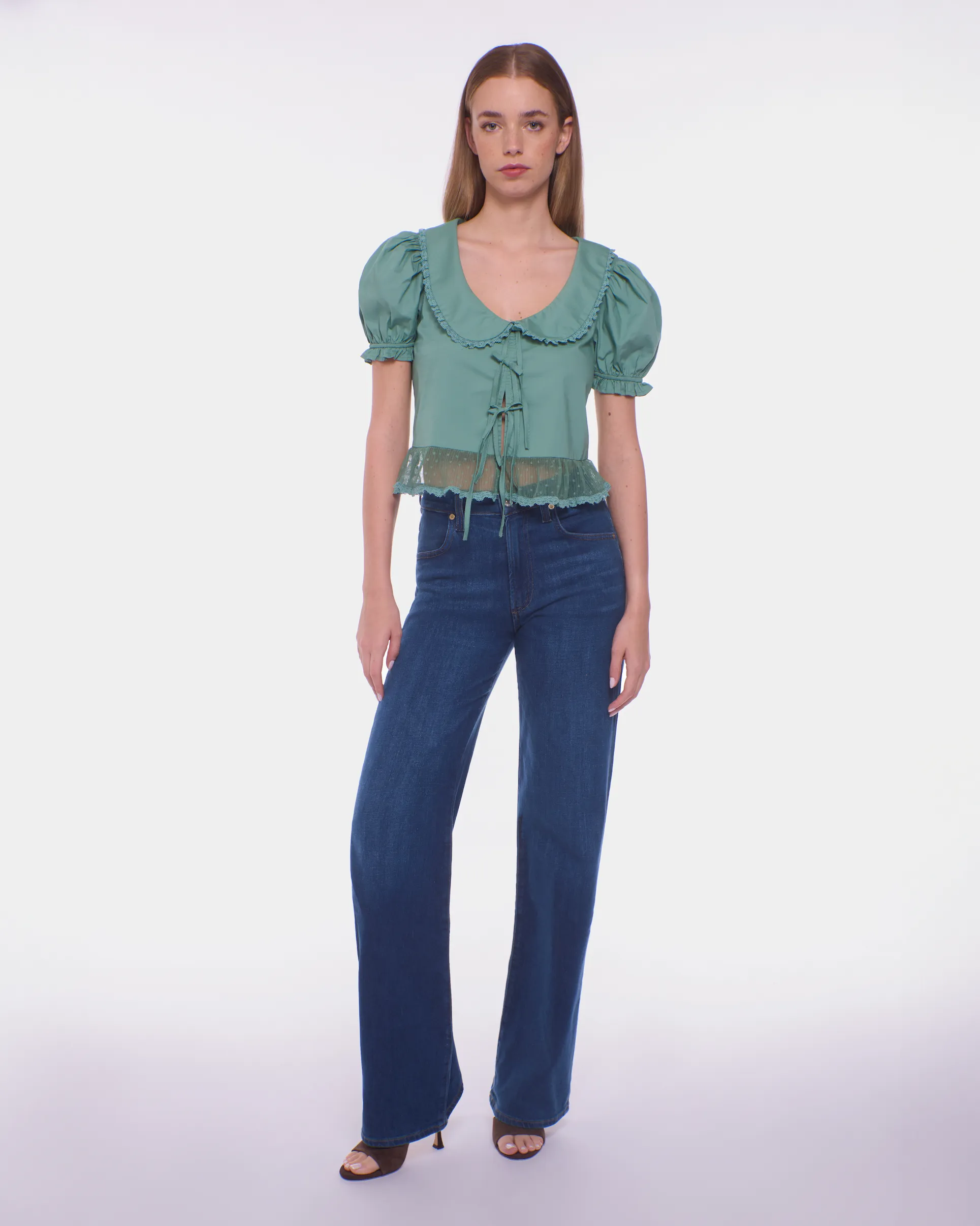 Colette Top - Eucalyptus sold by Peixoto