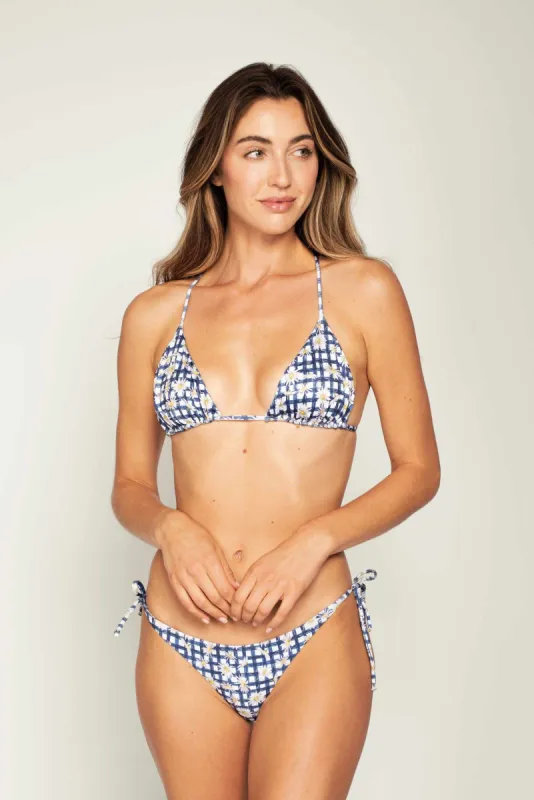 Meadow Gingham Fifi Bikini Top sold by Peixoto