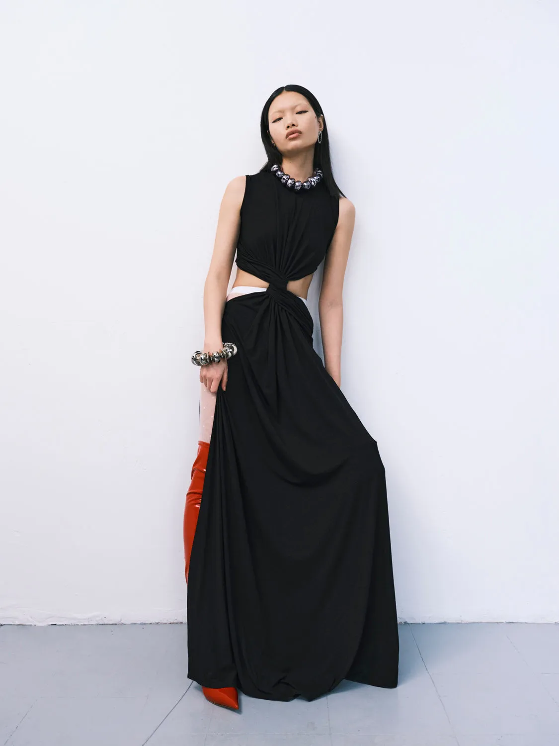 Twisted Cutout Maxi Dress sold by Sid Neigum