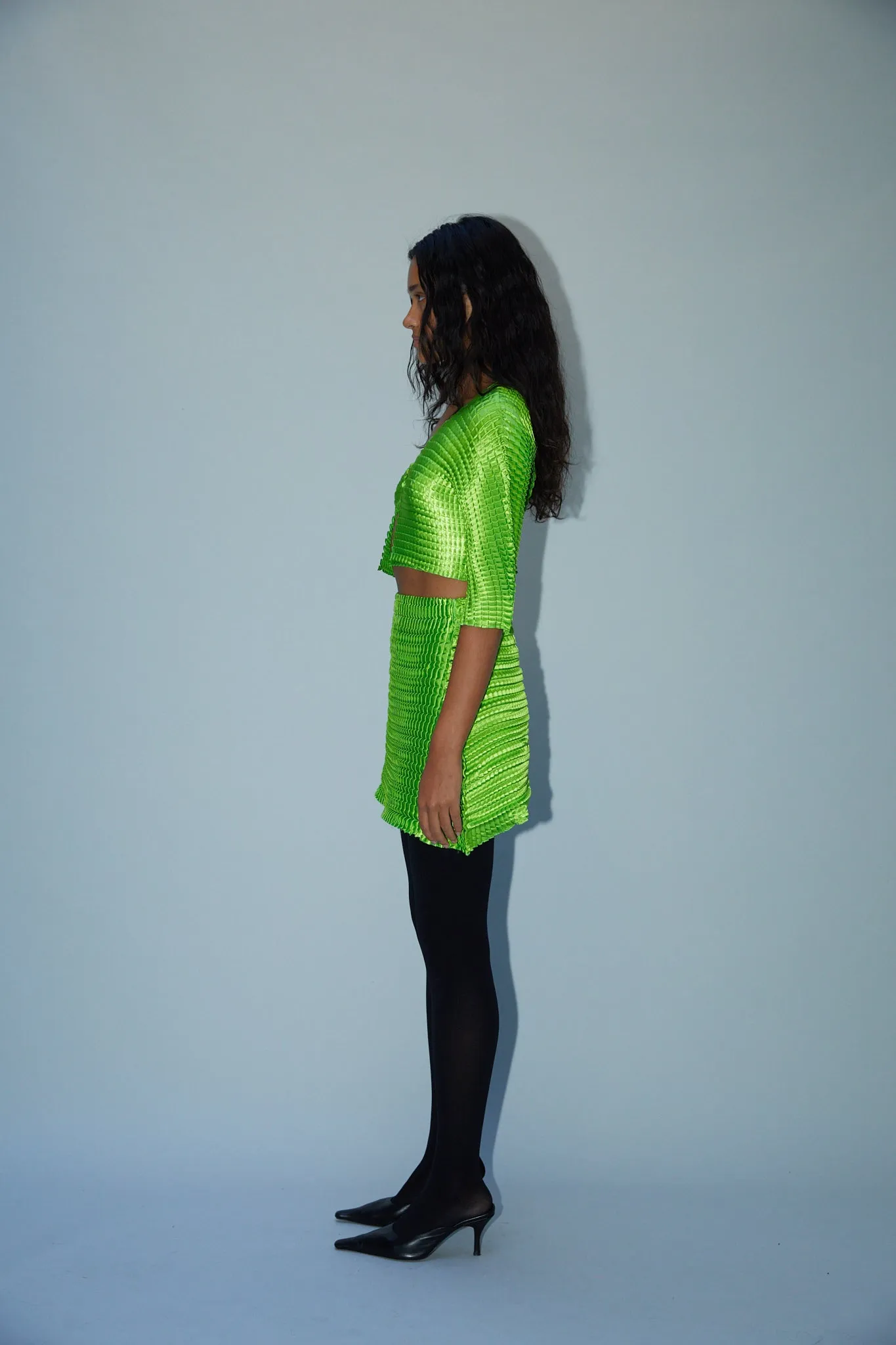 Cropped Pleated Clasp Blouse sold by Sid Neigum product image thumbnail 4