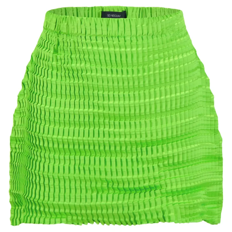 Double Pleated Bell Mini Skirt sold by Sid Neigum