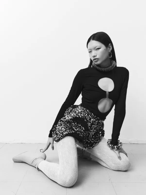 Double Circle Cutout Top sold by Sid Neigum