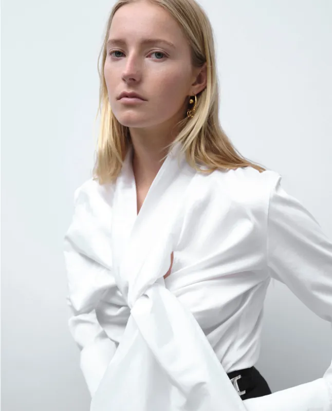 Cotton Bow Blouse sold by Sid Neigum