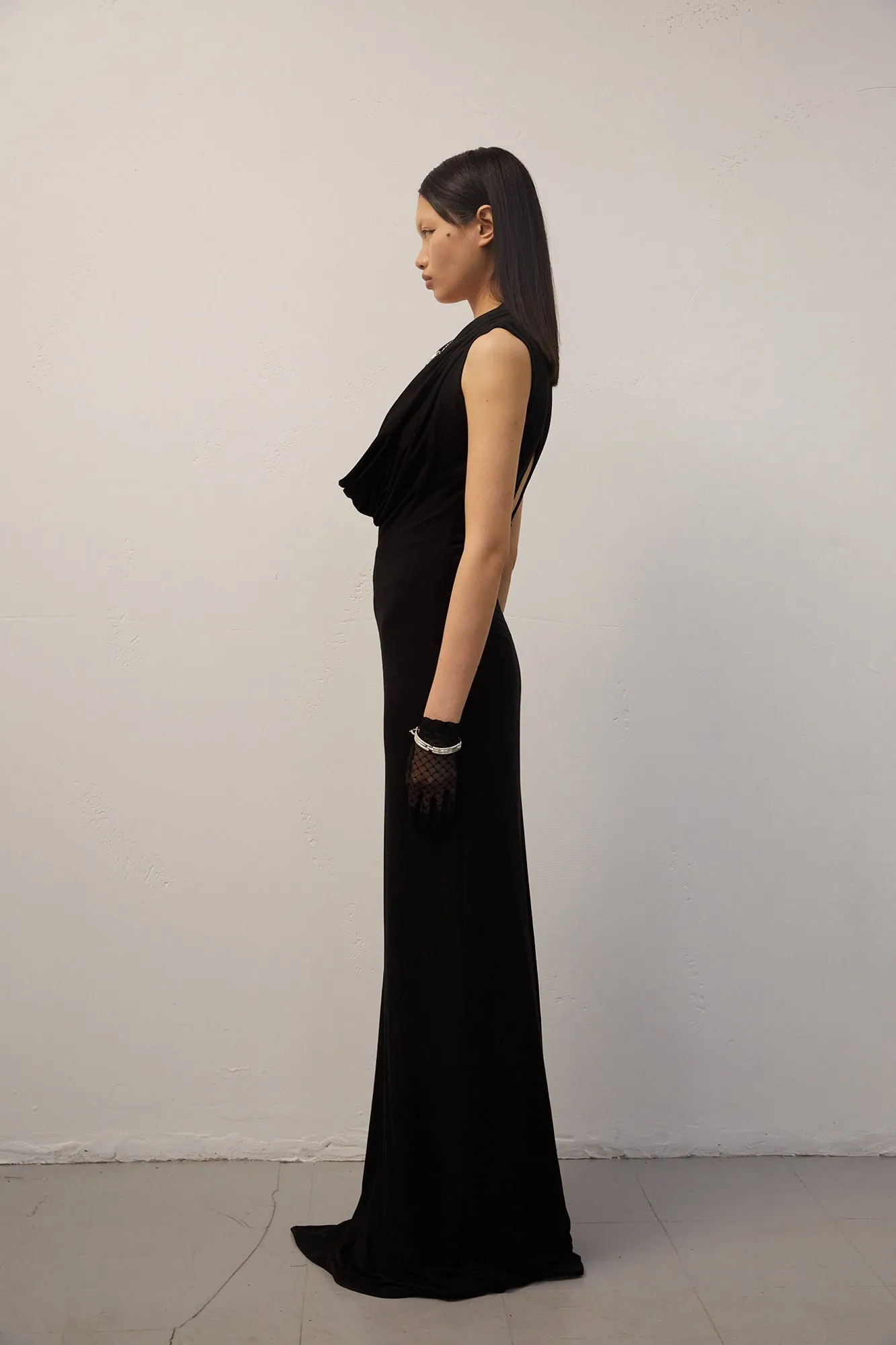 Back Cutout Cowl Dress sold by Sid Neigum product image thumbnail 5
