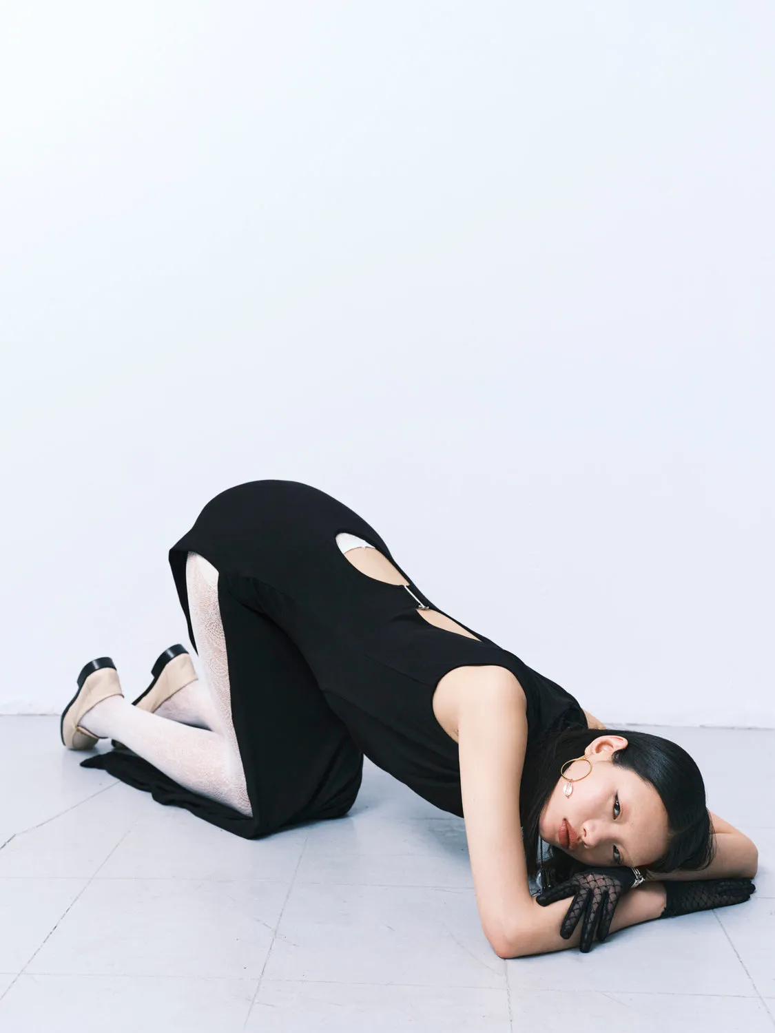 Back Cutout Cowl Dress sold by Sid Neigum product image thumbnail 3