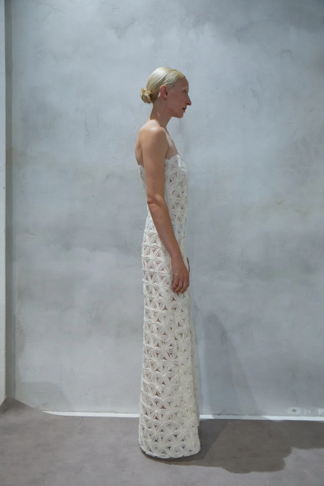 Floral Embroidered Strapless Dress sold by Sid Neigum product image thumbnail 4